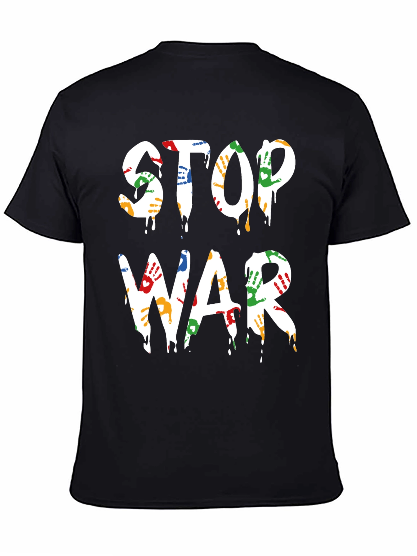 Stop War T-Shirt - Handprint Design