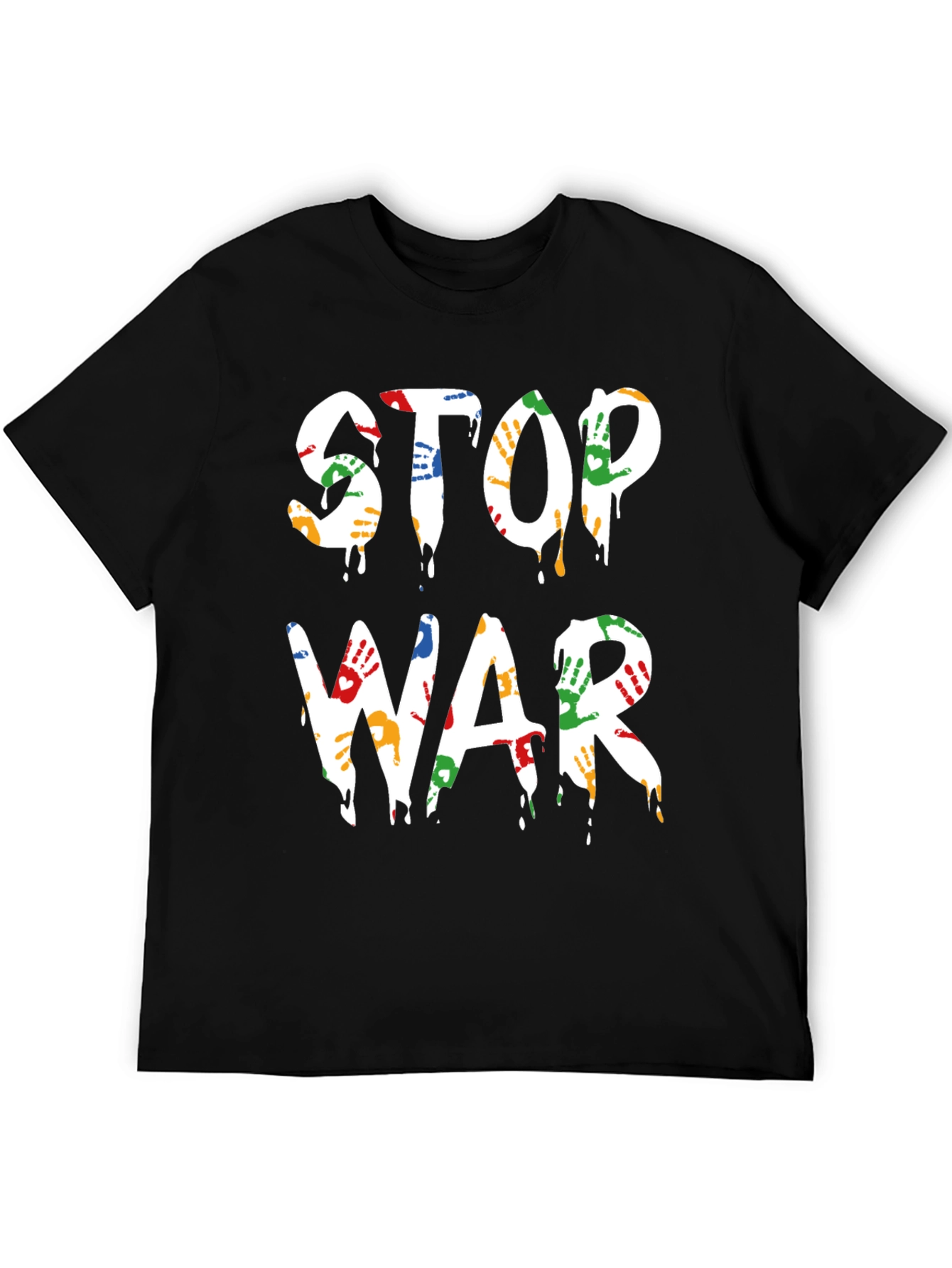 Stop War T-Shirt - Handprint Design
