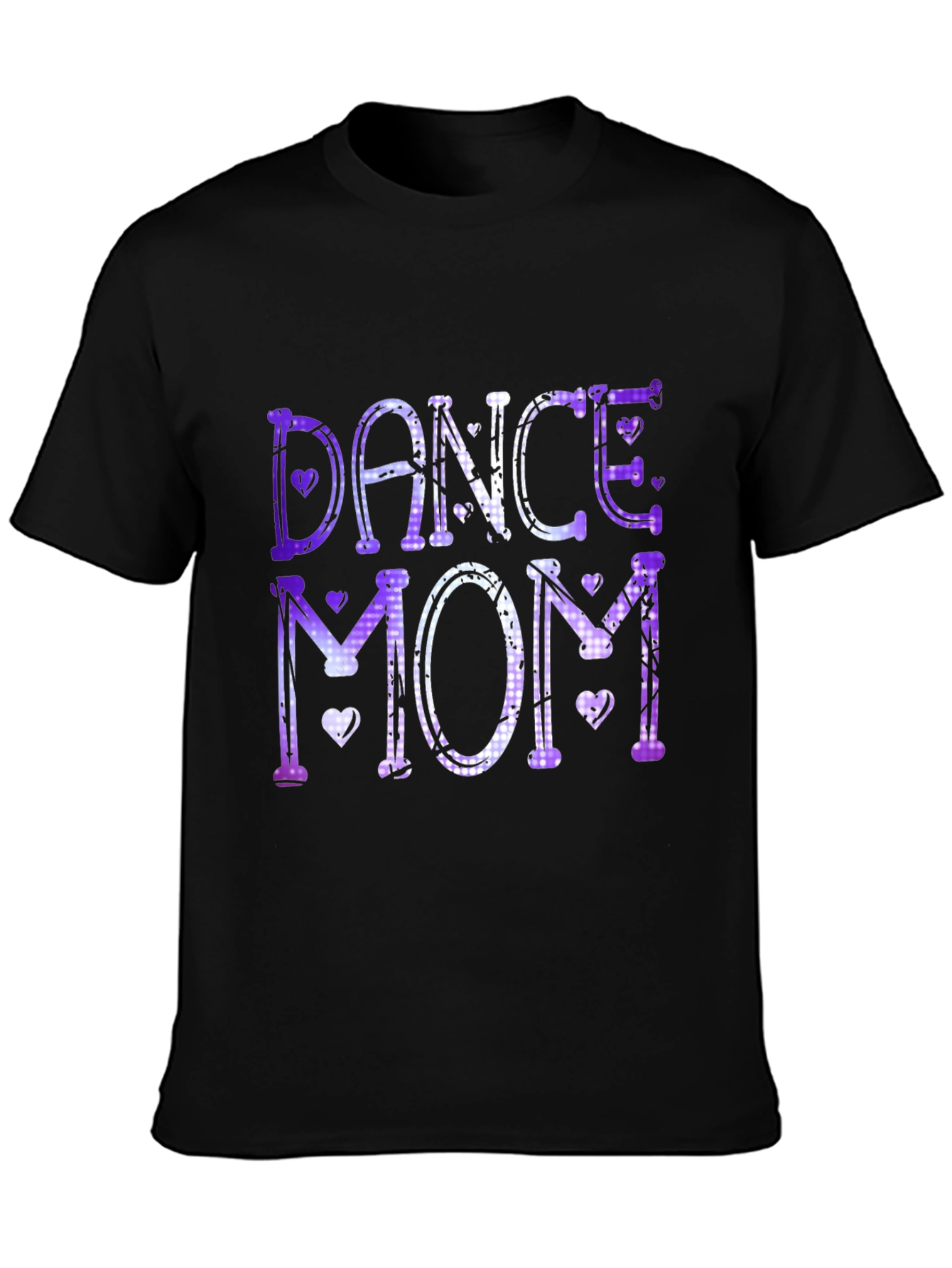 Dance Mom T-Shirt: Purple & White Design