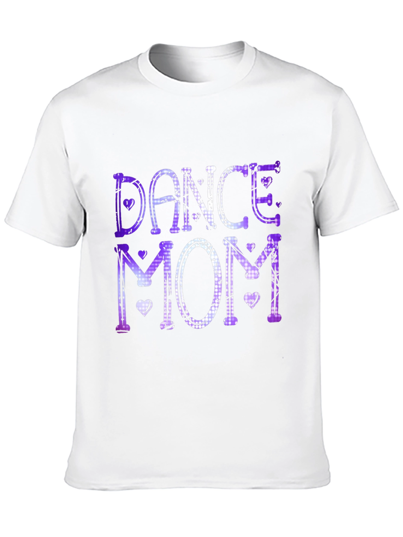 Dance Mom T-Shirt: Purple & White Design