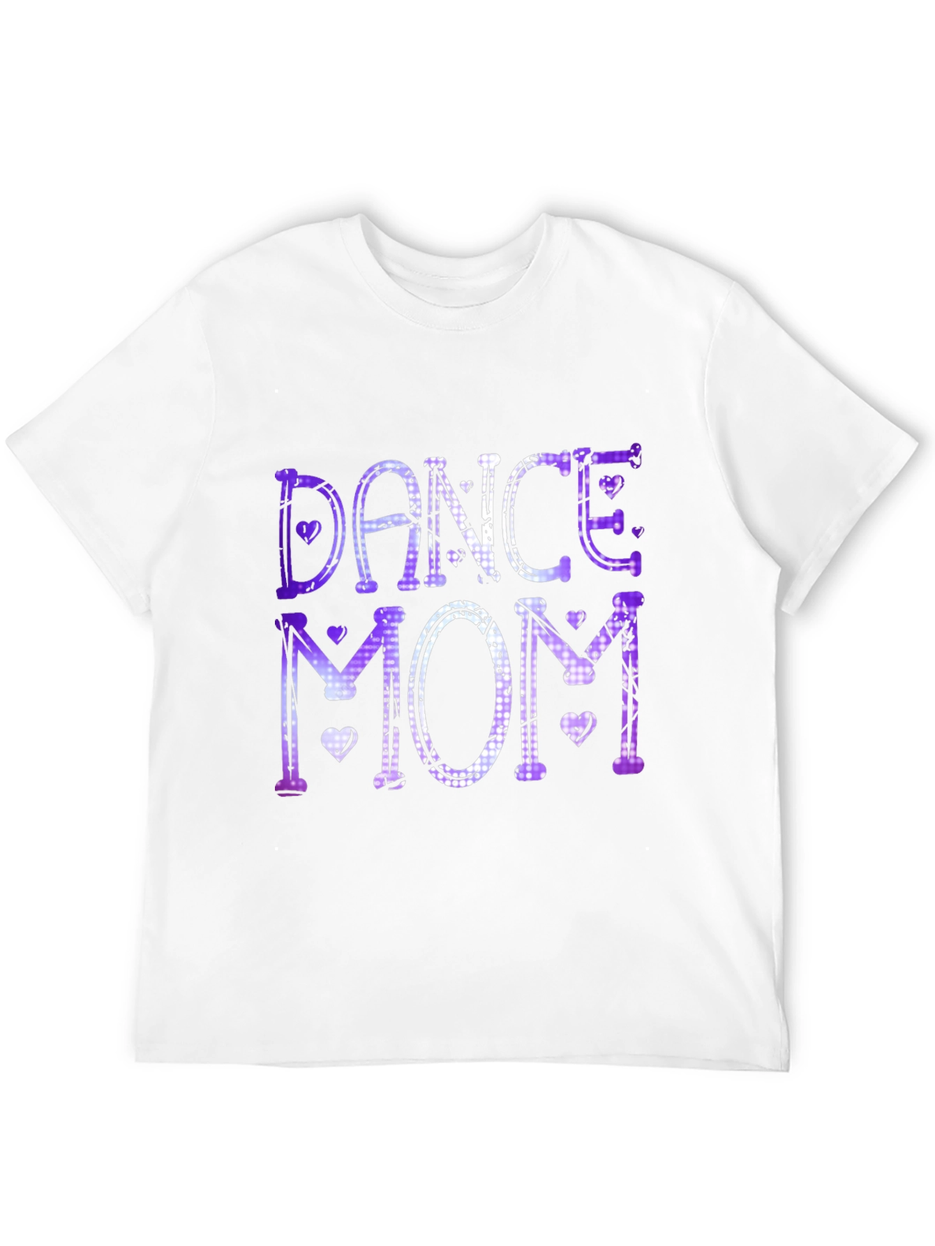 Dance Mom T-Shirt: Purple & White Design