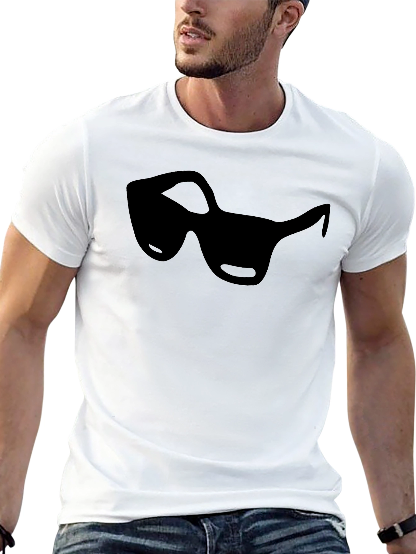 Cool Shades Tee - Black Graphic T-Shirt