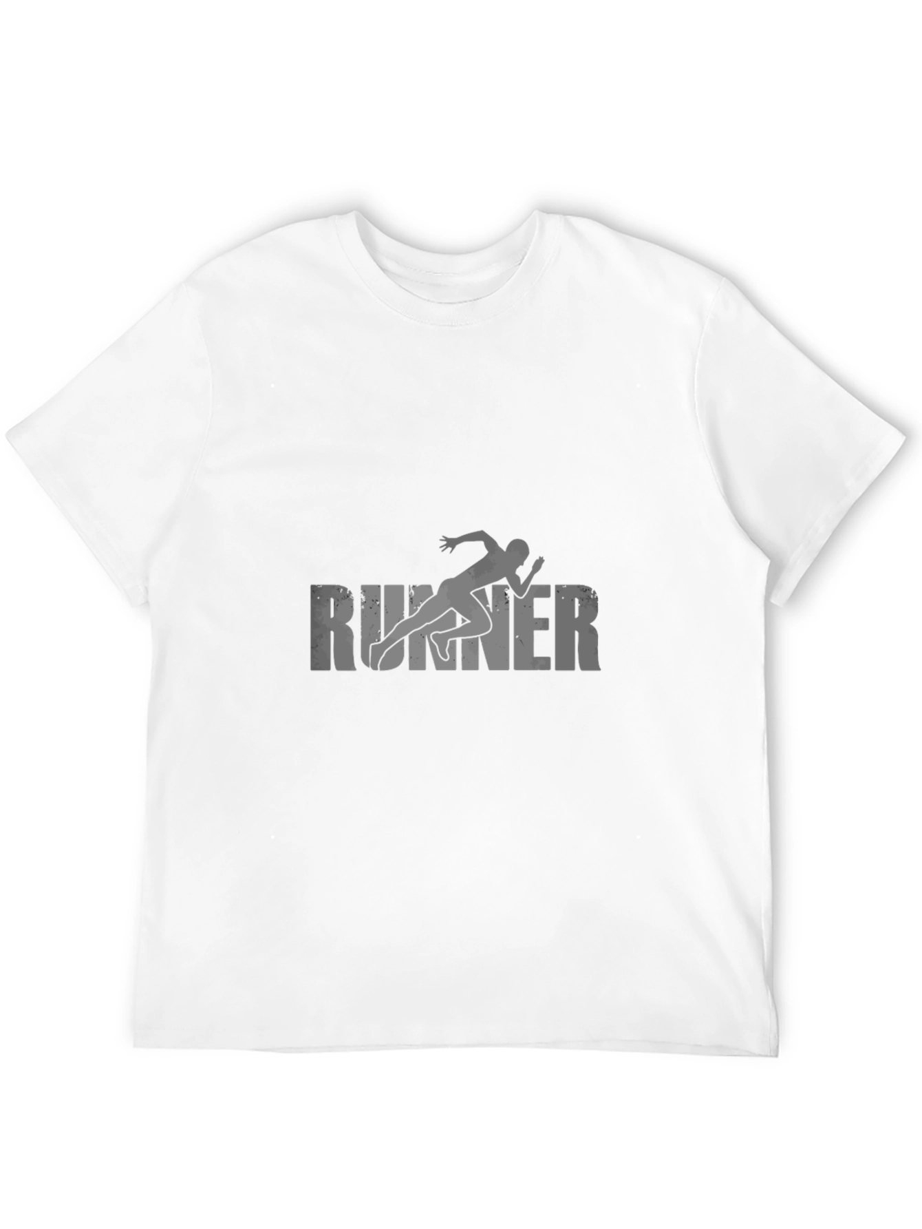Runner Graphic T-Shirt - Black Casual Tee