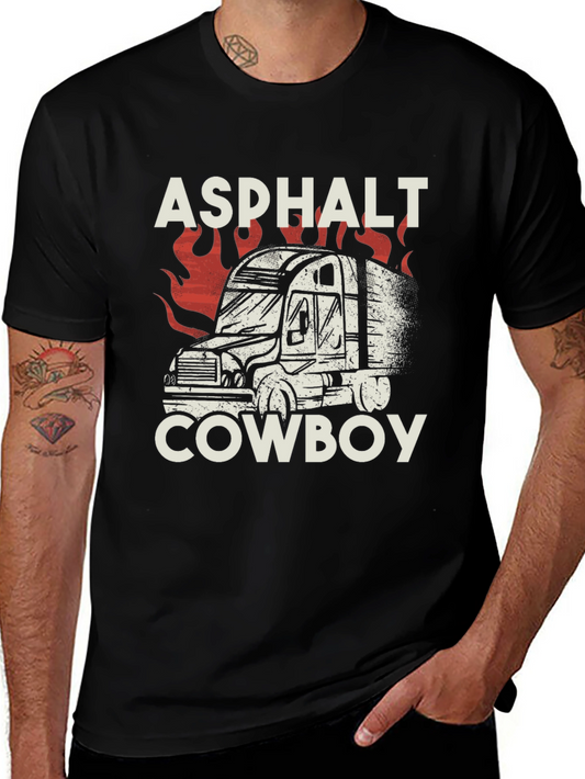 Asphalt Cowboy T-Shirt - Trucker Style