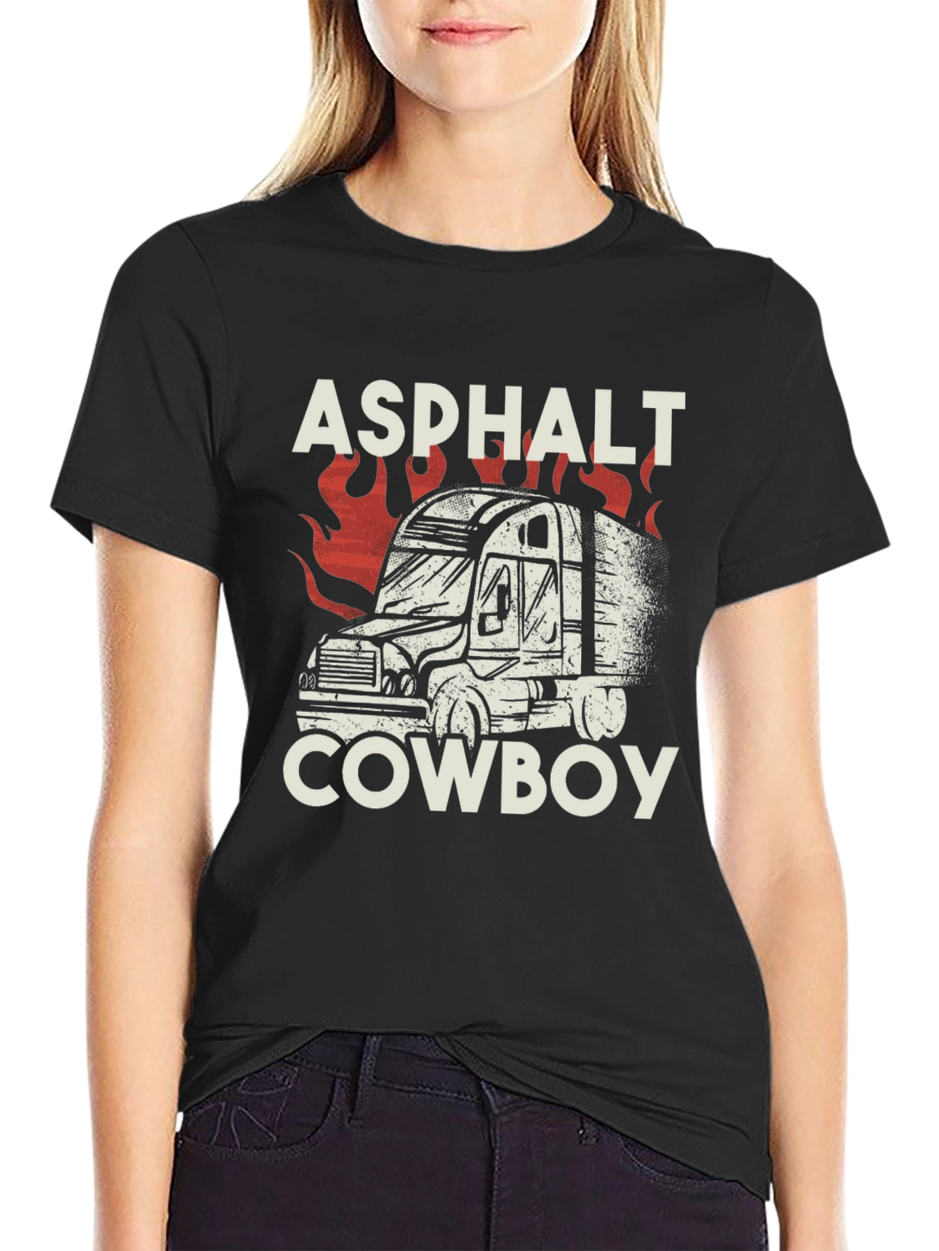 Asphalt Cowboy T-Shirt - Trucker Style