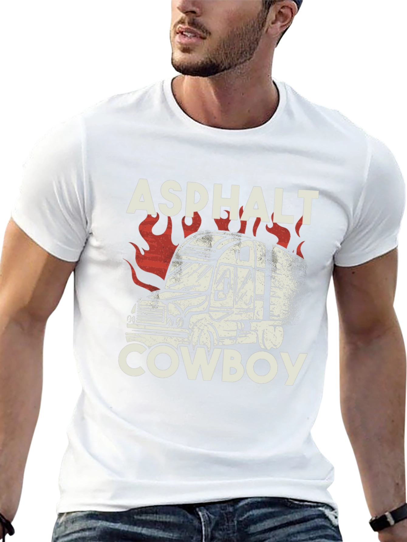 Asphalt Cowboy T-Shirt - Trucker Style