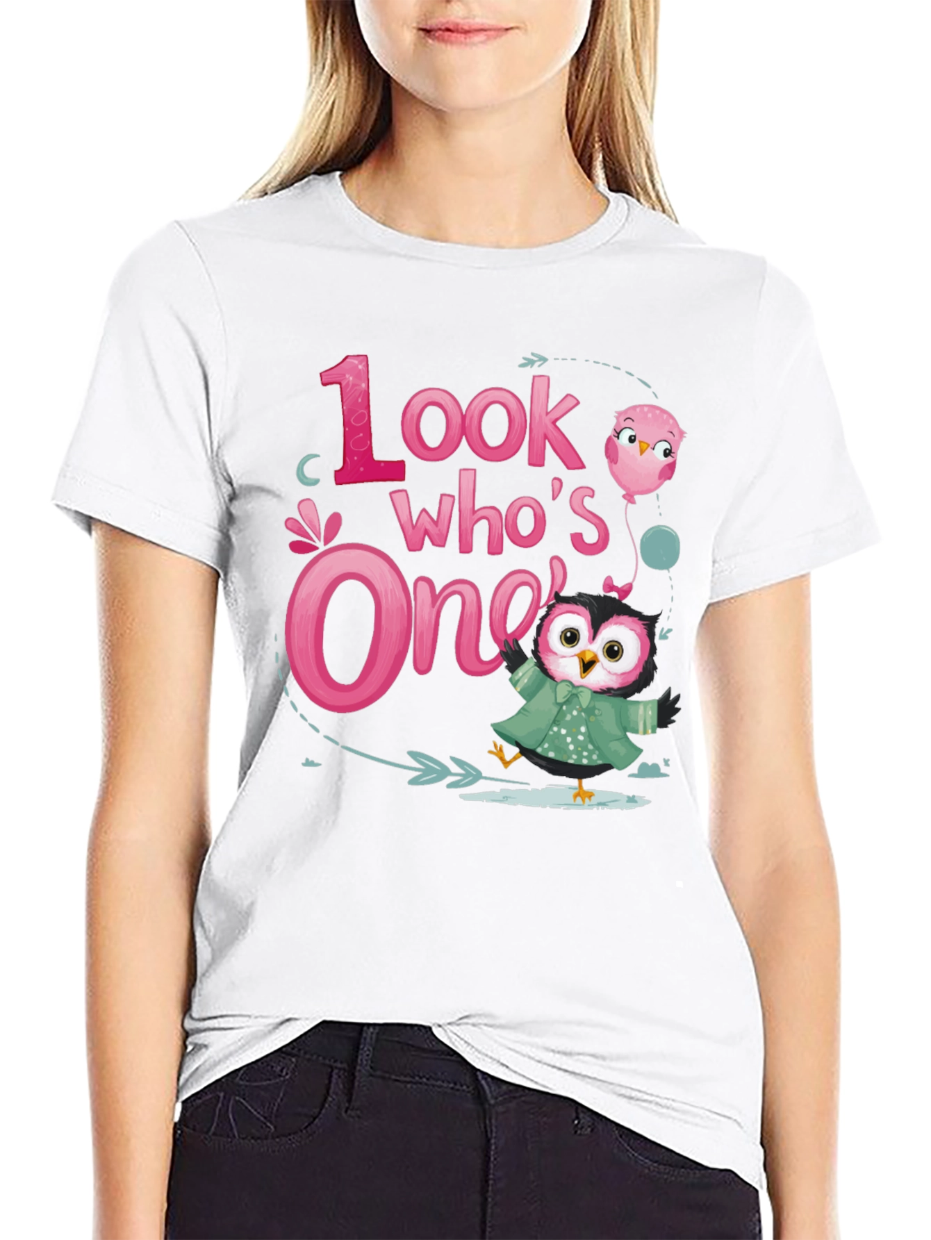 Look Whos One Owl 1st Birthday Party T-Shirt
