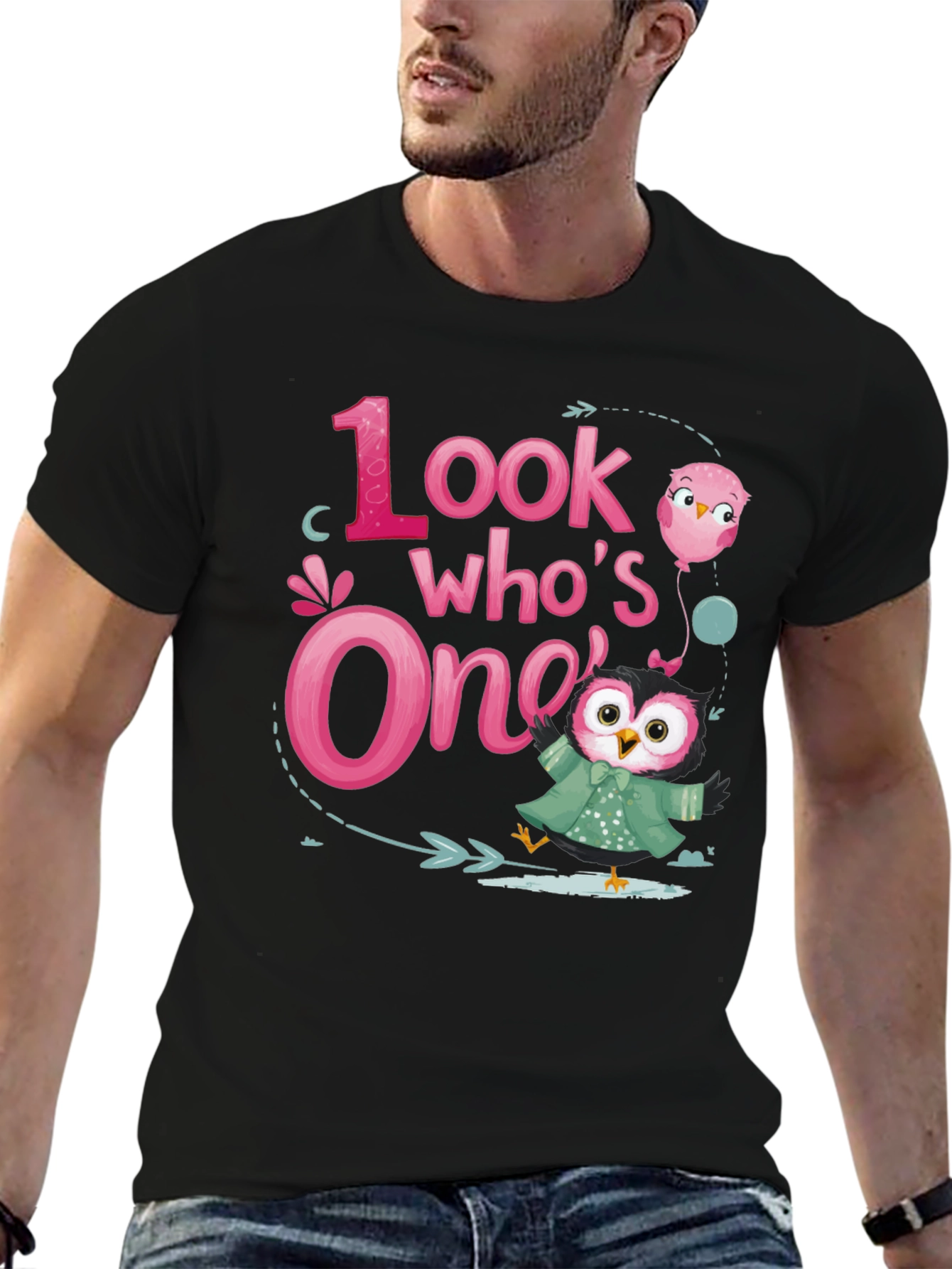 Look Whos One Owl 1st Birthday Party T-Shirt