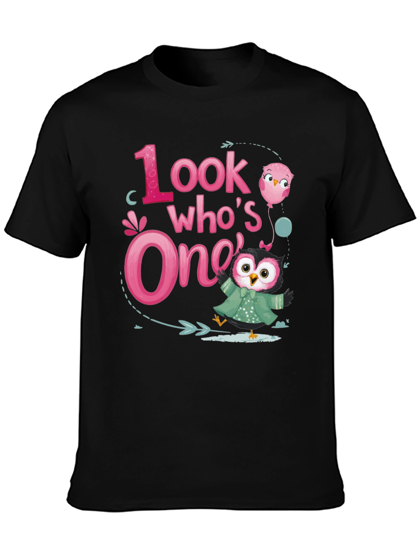 Look Whos One Owl 1st Birthday Party T-Shirt