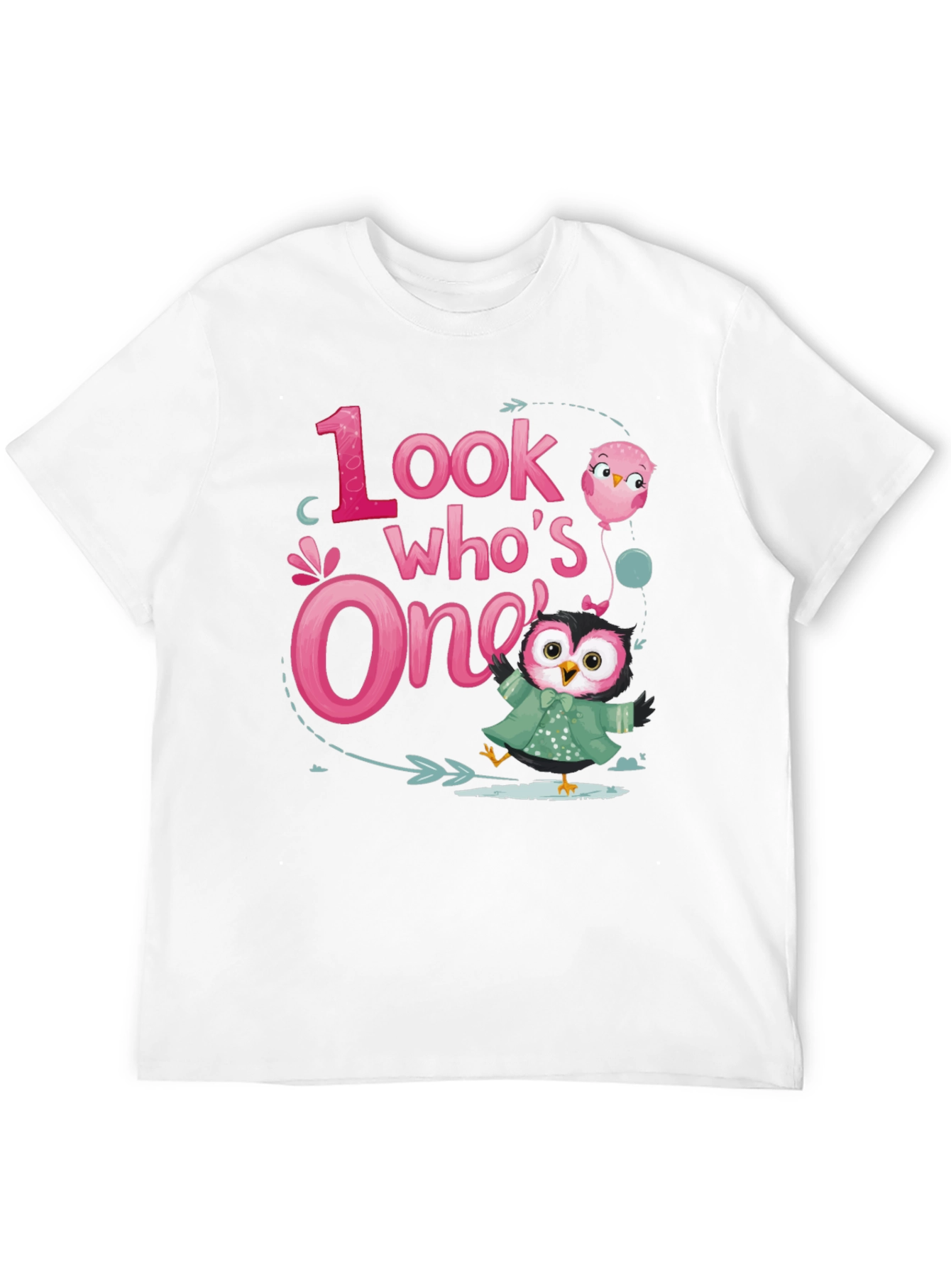 Look Whos One Owl 1st Birthday Party T-Shirt