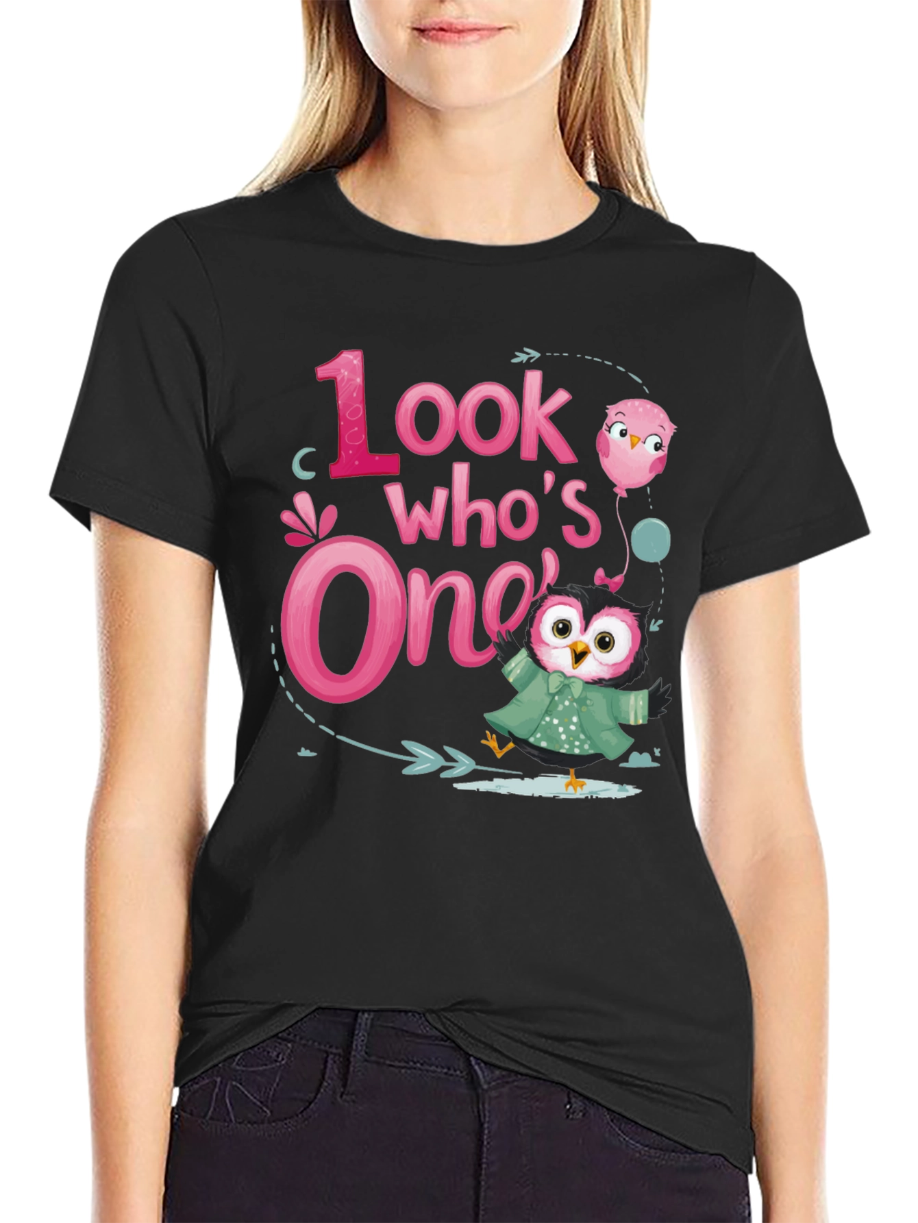 Look Whos One Owl 1st Birthday Party T-Shirt