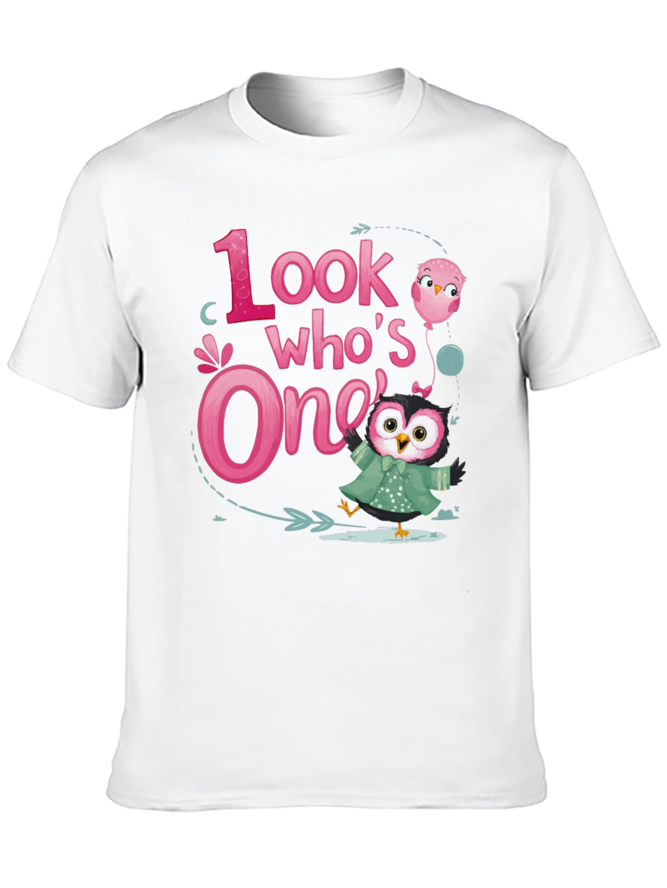 Look Whos One Owl 1st Birthday Party T-Shirt