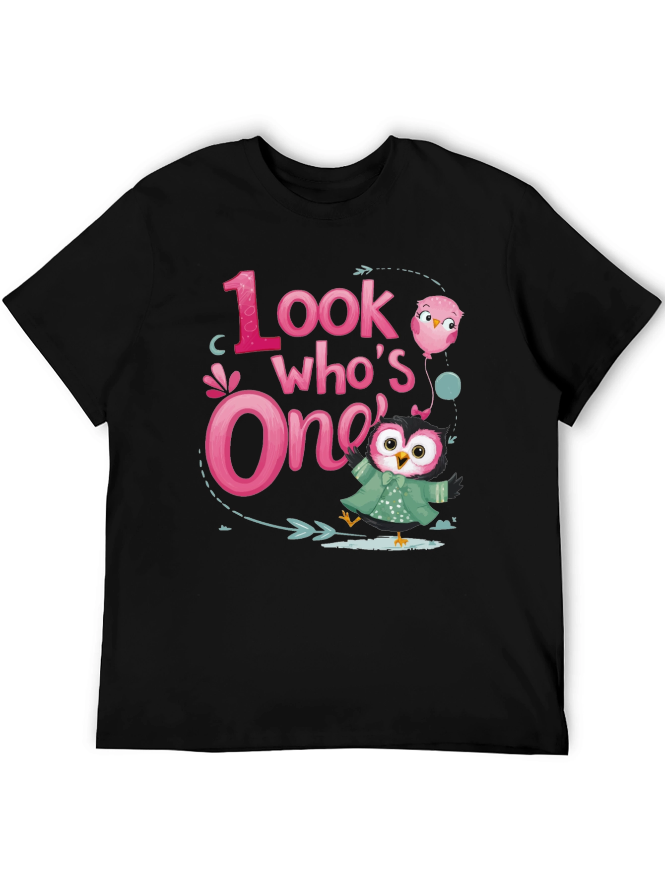 Look Whos One Owl 1st Birthday Party T-Shirt