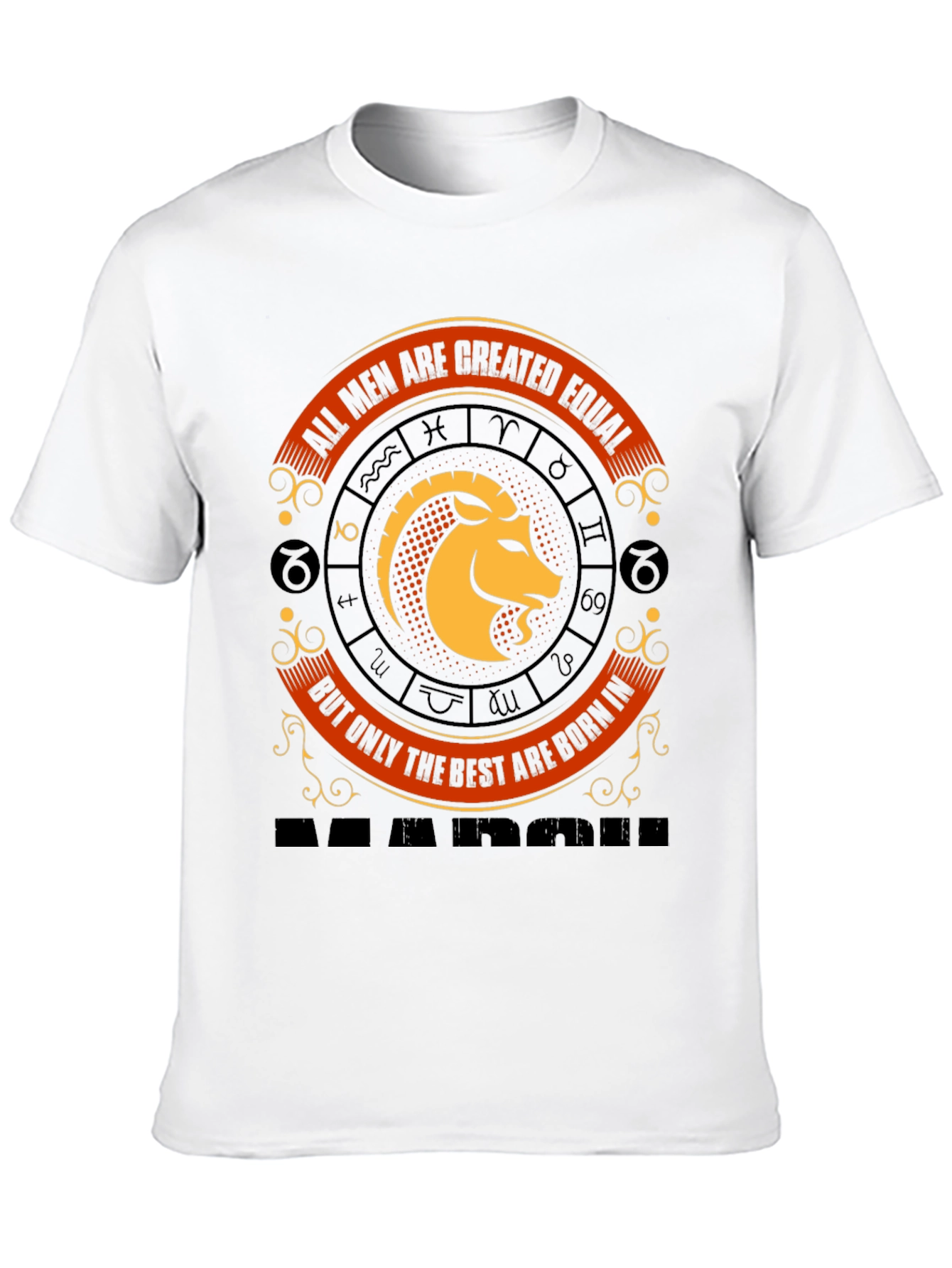 Mens Zodiac Graphic Tee - Born in March