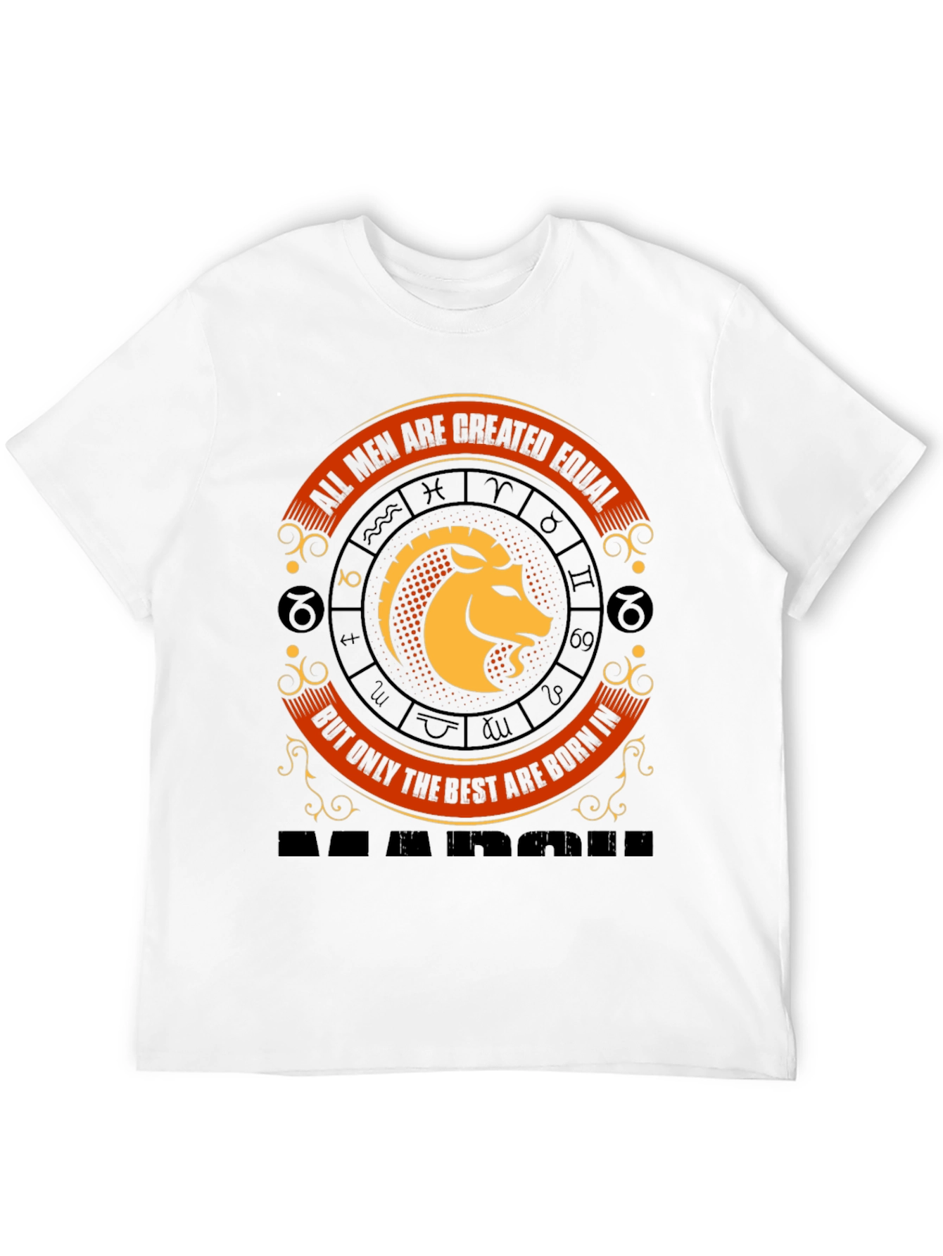 Mens Zodiac Graphic Tee - Born in March