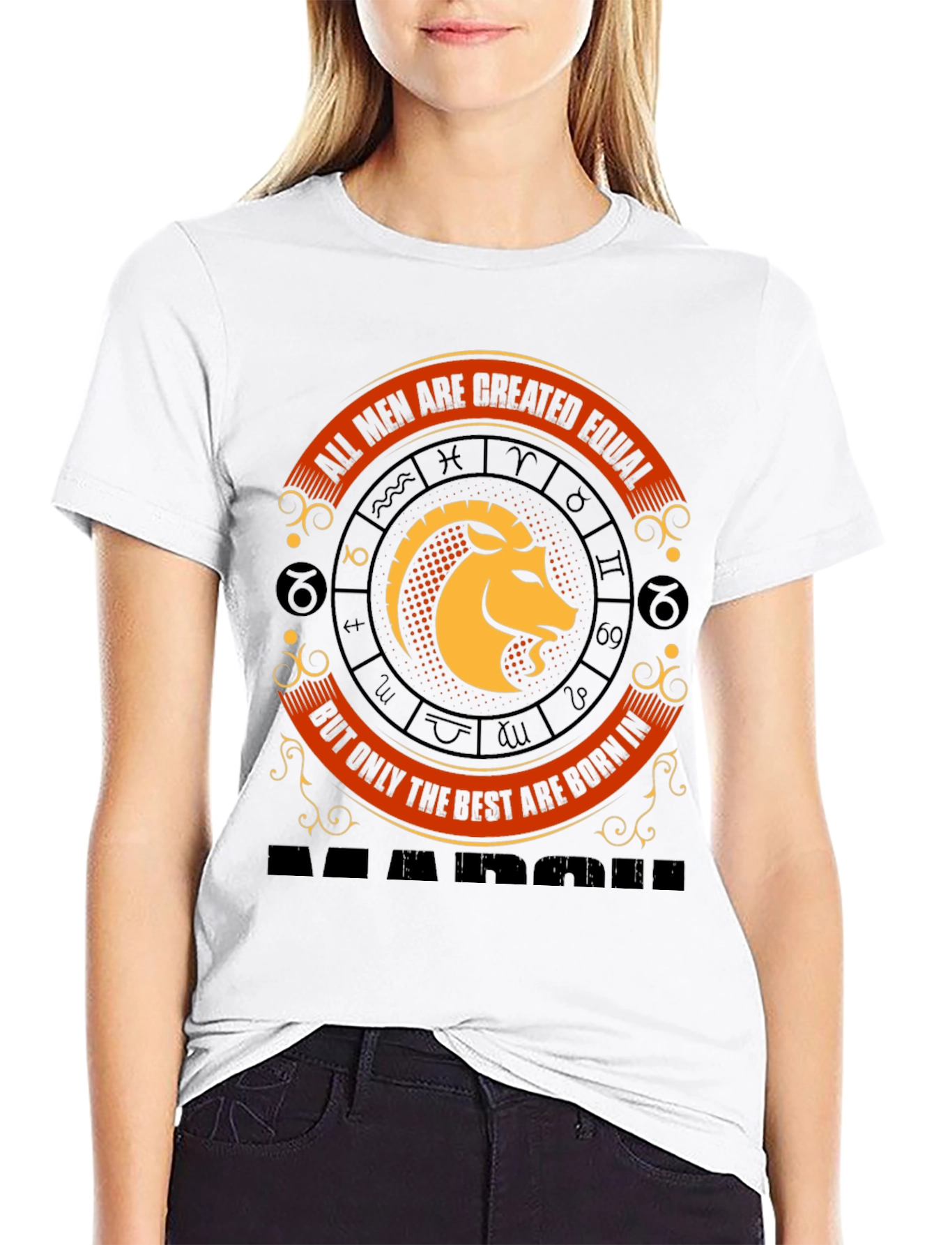 Mens Zodiac Graphic Tee - Born in March