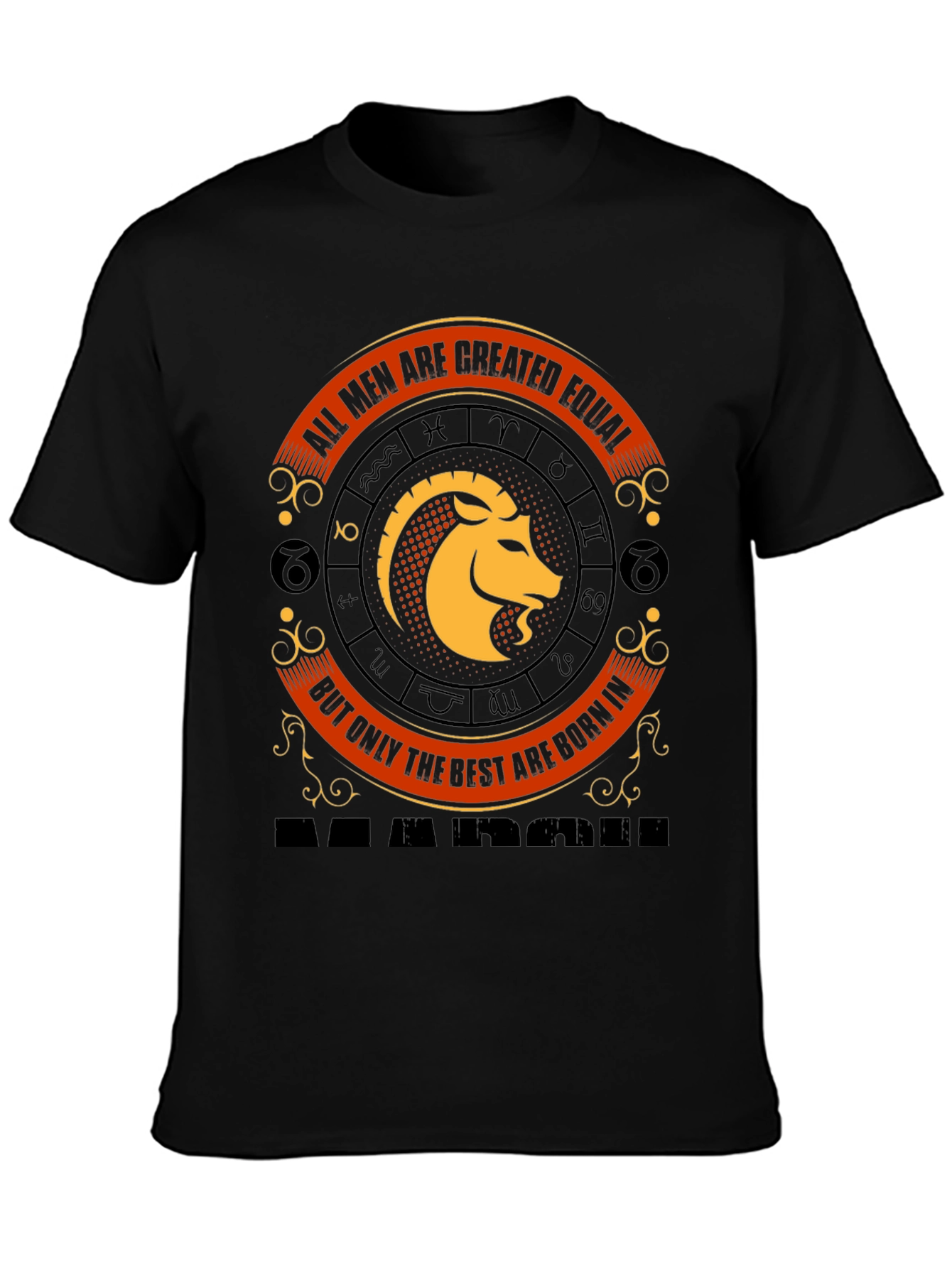 Mens Zodiac Graphic Tee - Born in March