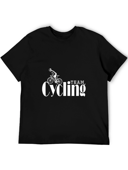 Team Cycling Graphic Black T-Shirt