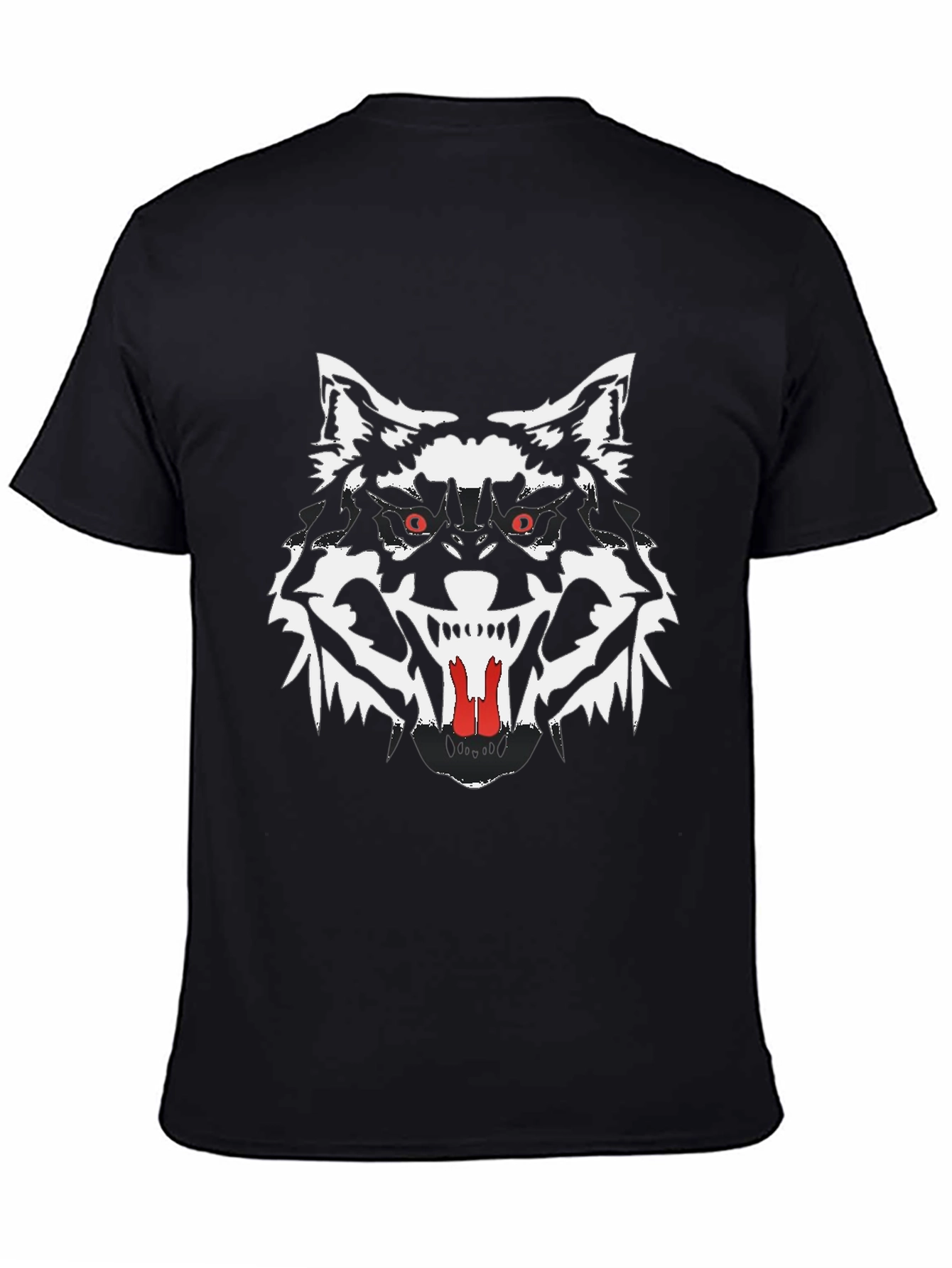 Black Wolf Graphic Tee - Mens Short Sleeve