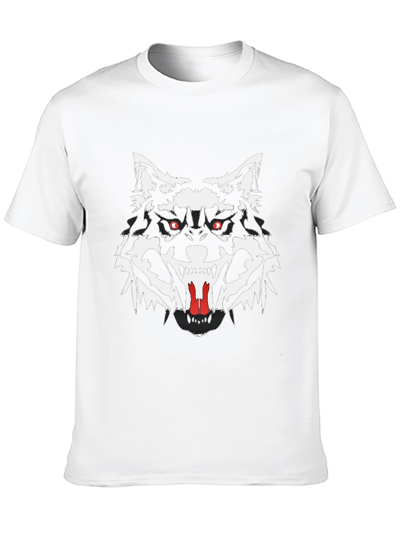 Black Wolf Graphic Tee - Mens Short Sleeve