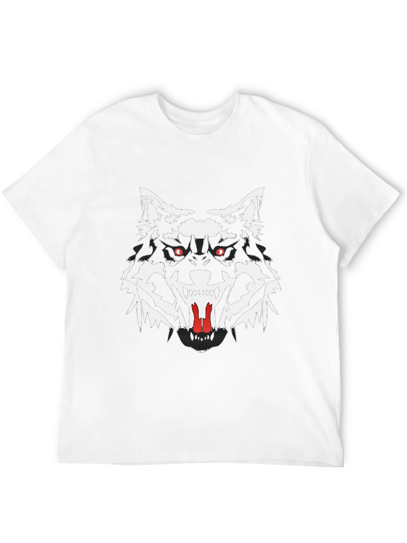 Black Wolf Graphic Tee - Mens Short Sleeve