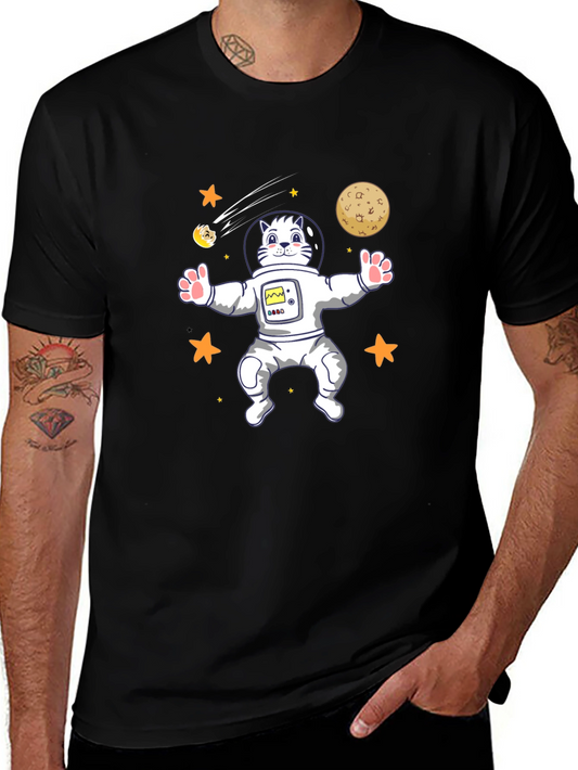 Cat Astronaut T-Shirt - Space Kitten Tee