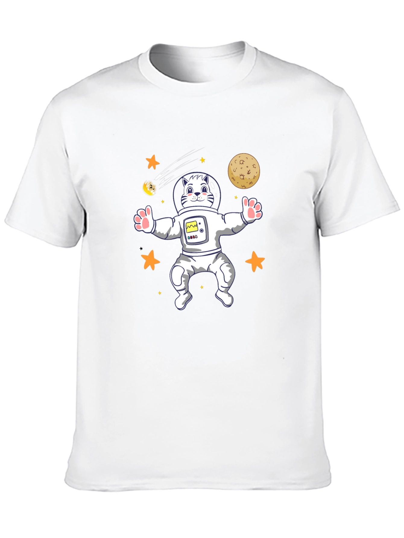 Cat Astronaut T-Shirt - Space Kitten Tee