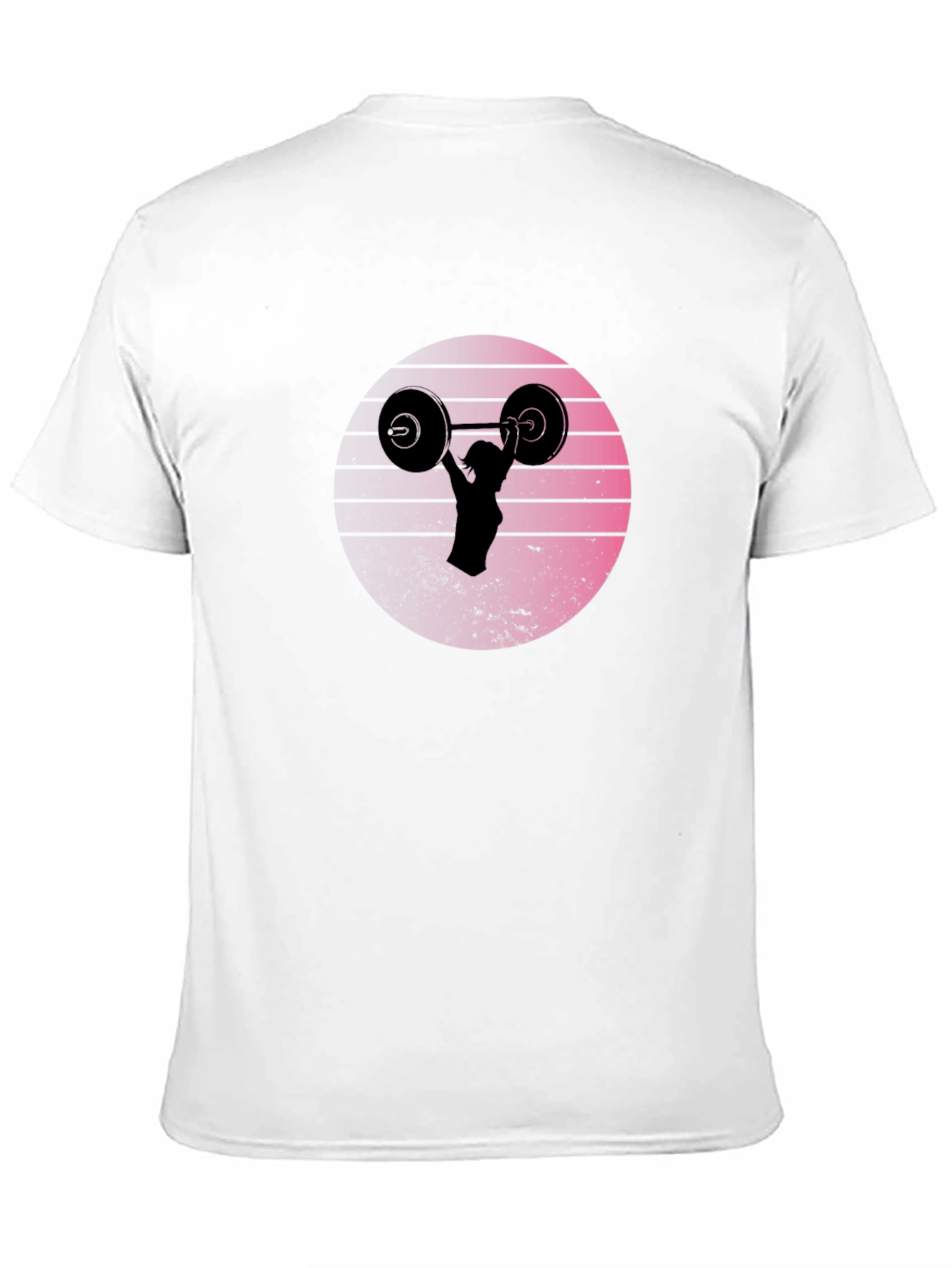 Retro Sunset Weightlifting T-Shirt