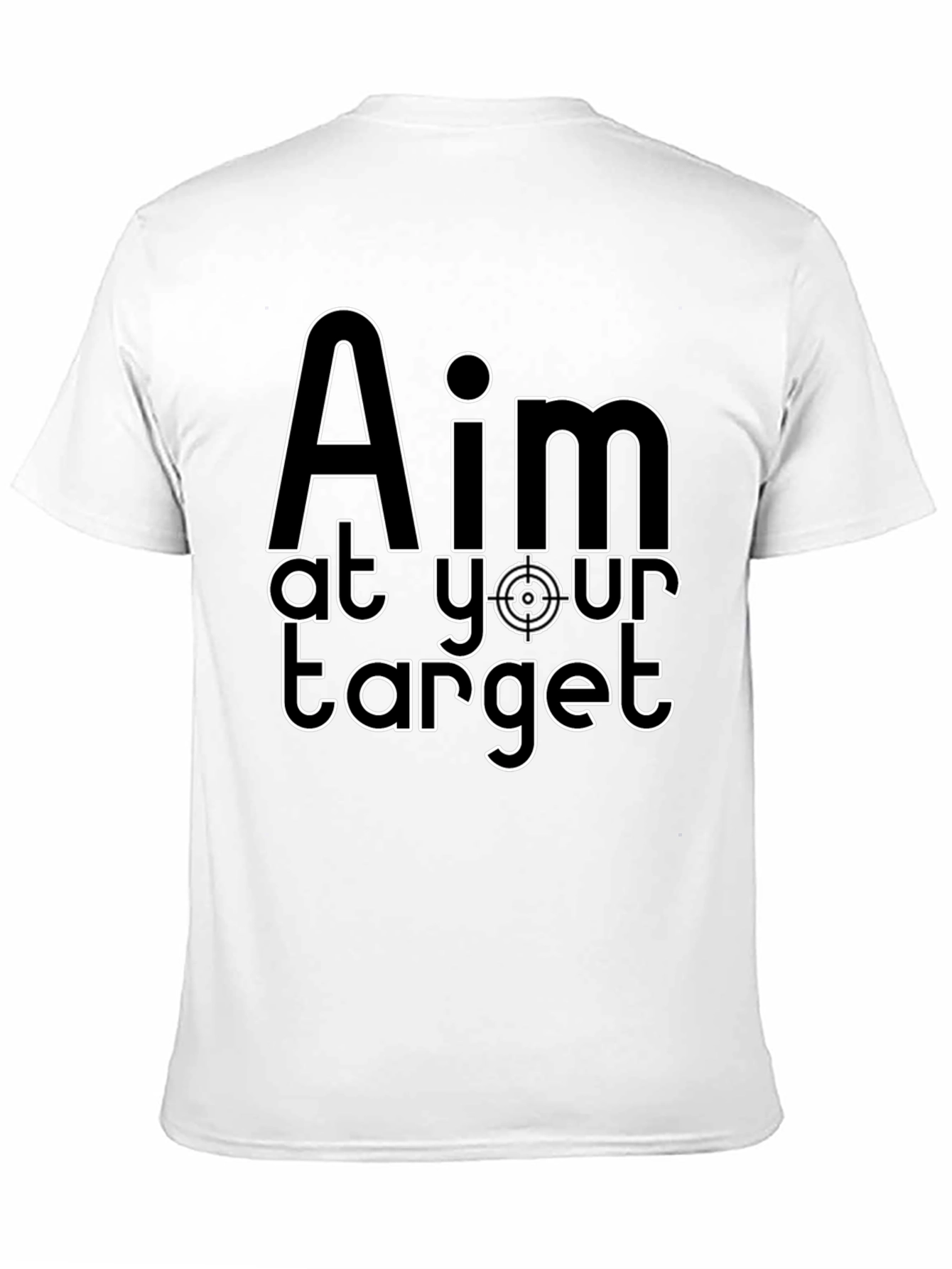 Aim at Your Target Graphic T-Shirt - Black