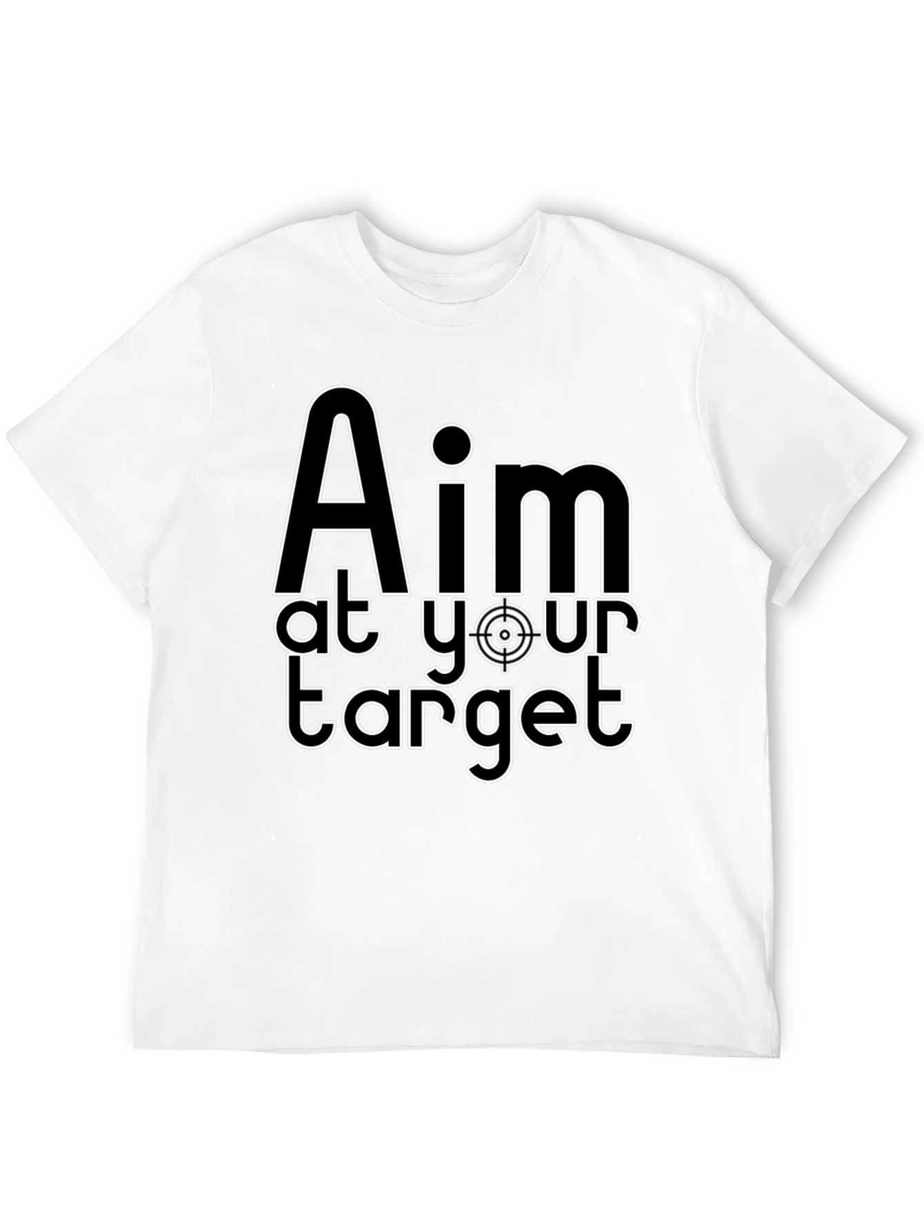 Aim at Your Target Graphic T-Shirt - Black