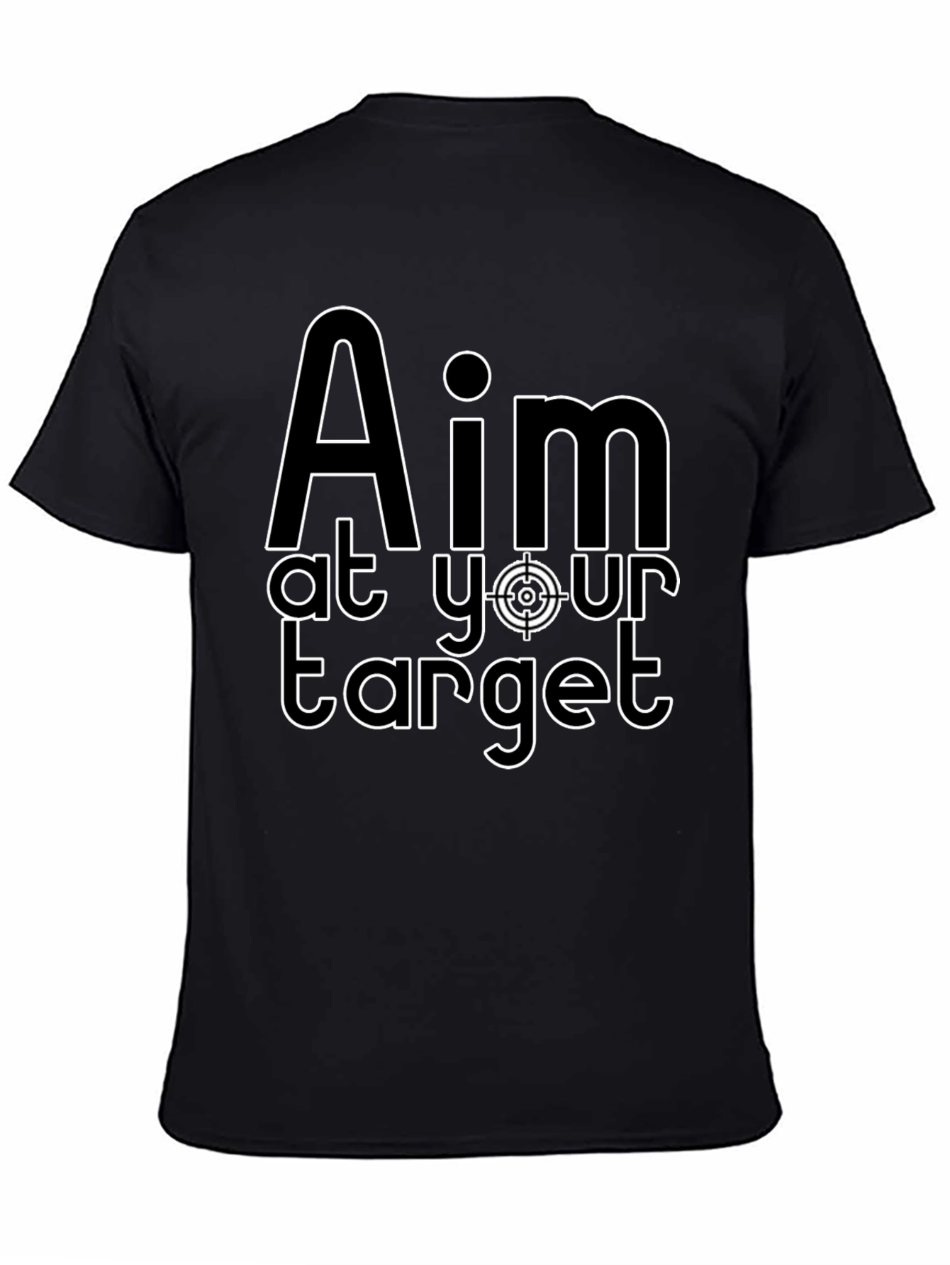 Aim at Your Target Graphic T-Shirt - Black