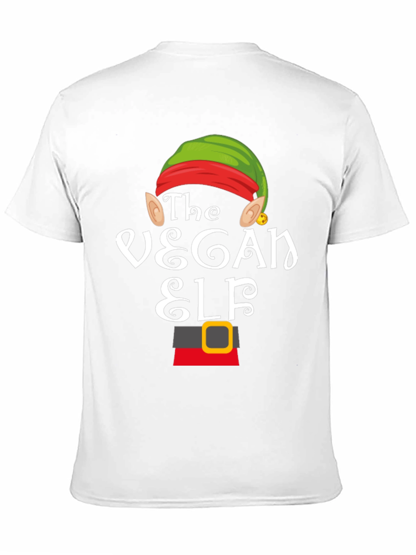 Vegan Elf T-Shirt - Holiday Festive Apparel