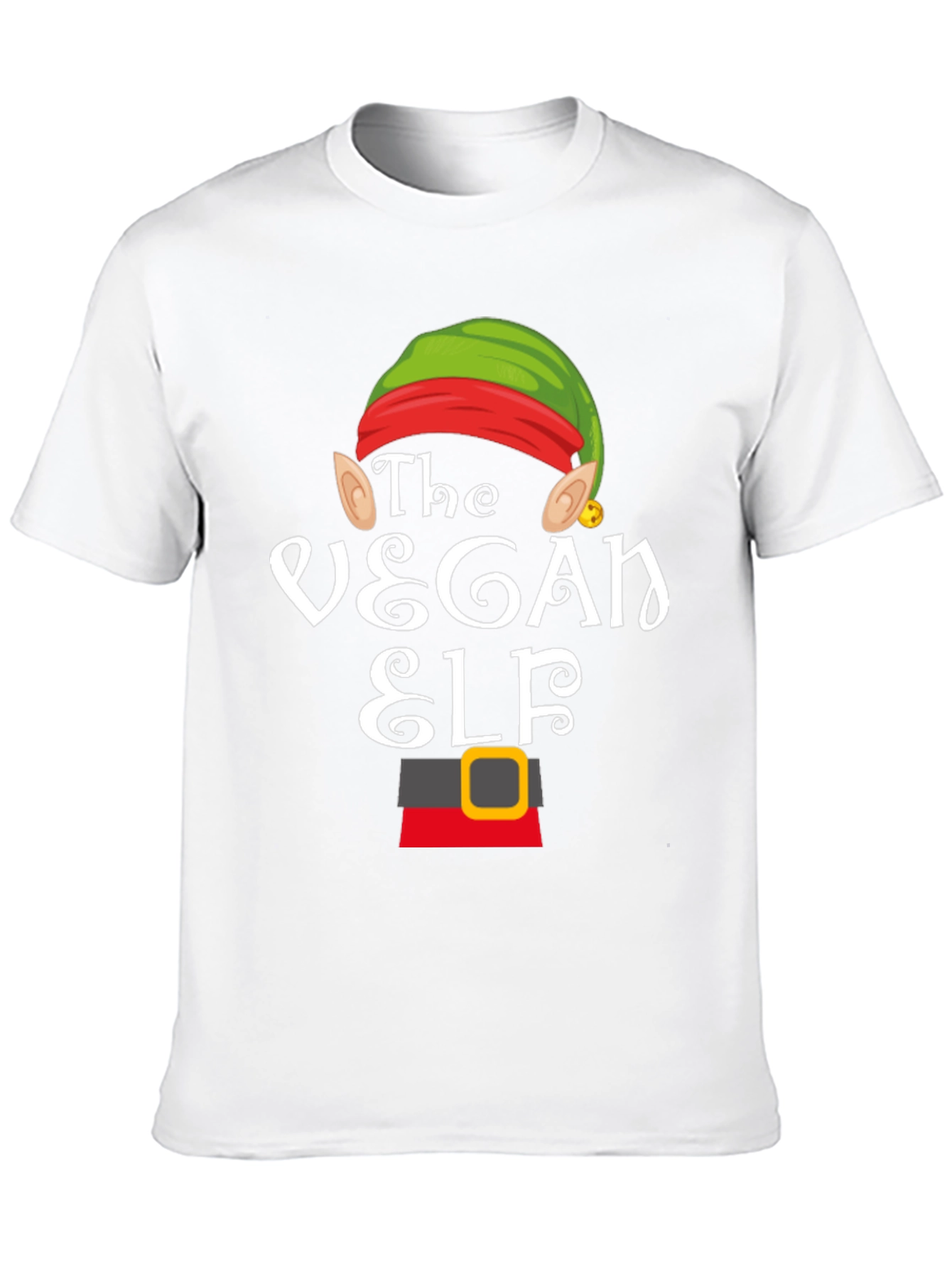 Vegan Elf T-Shirt - Holiday Festive Apparel