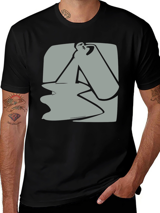 Abstract Spray Paint Graphic Tee