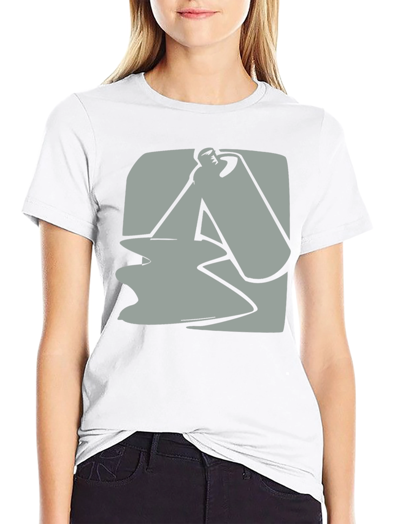 Abstract Spray Paint Graphic Tee