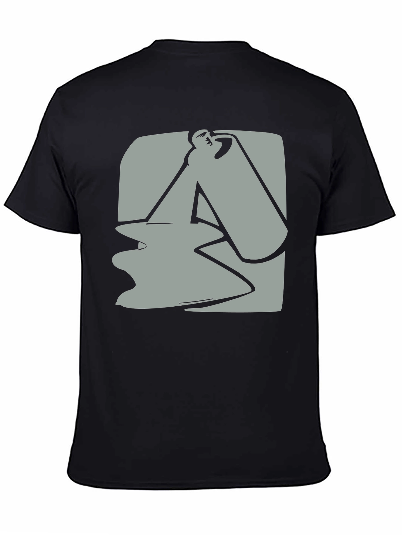 Abstract Spray Paint Graphic Tee