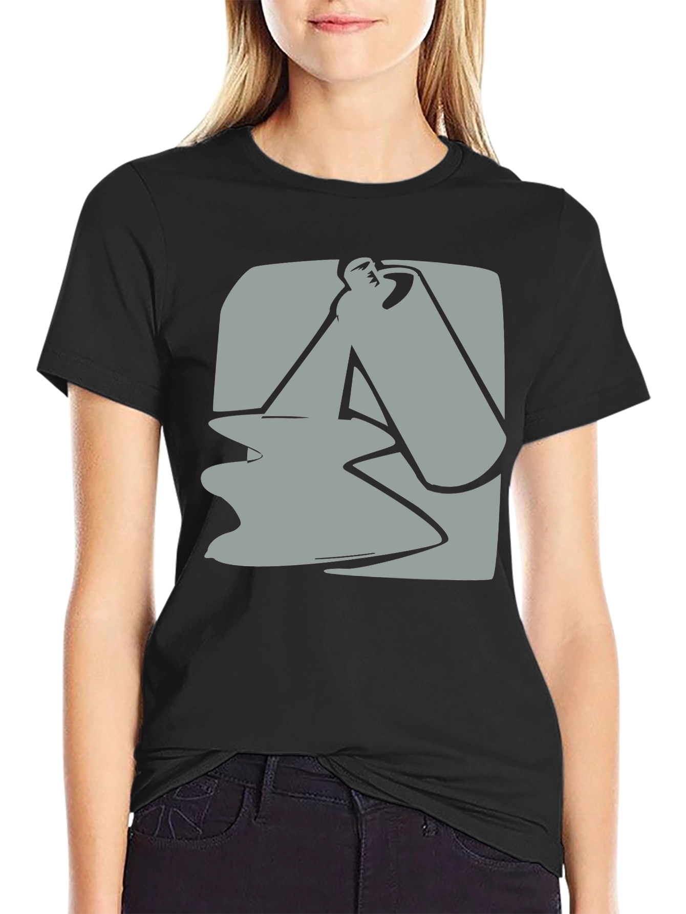 Abstract Spray Paint Graphic Tee