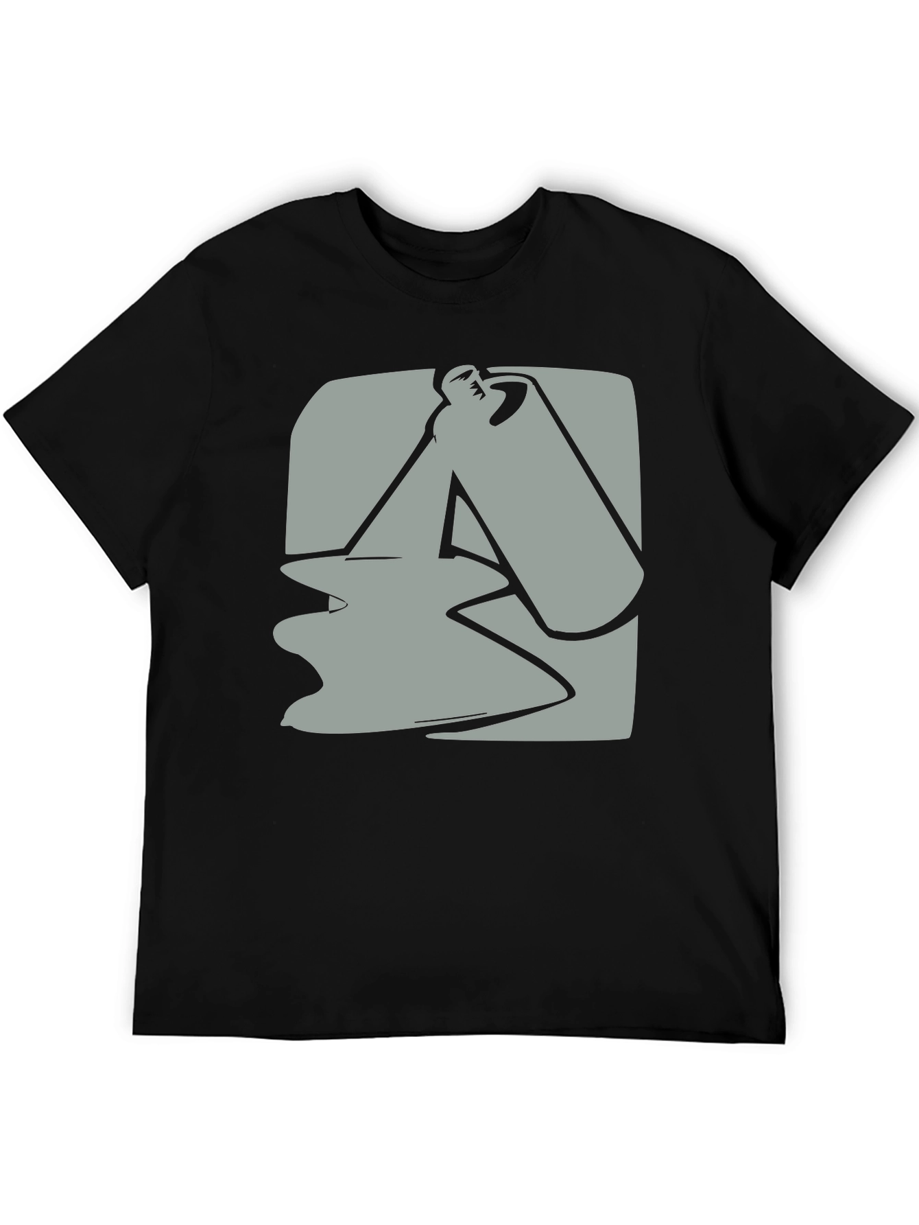 Abstract Spray Paint Graphic Tee