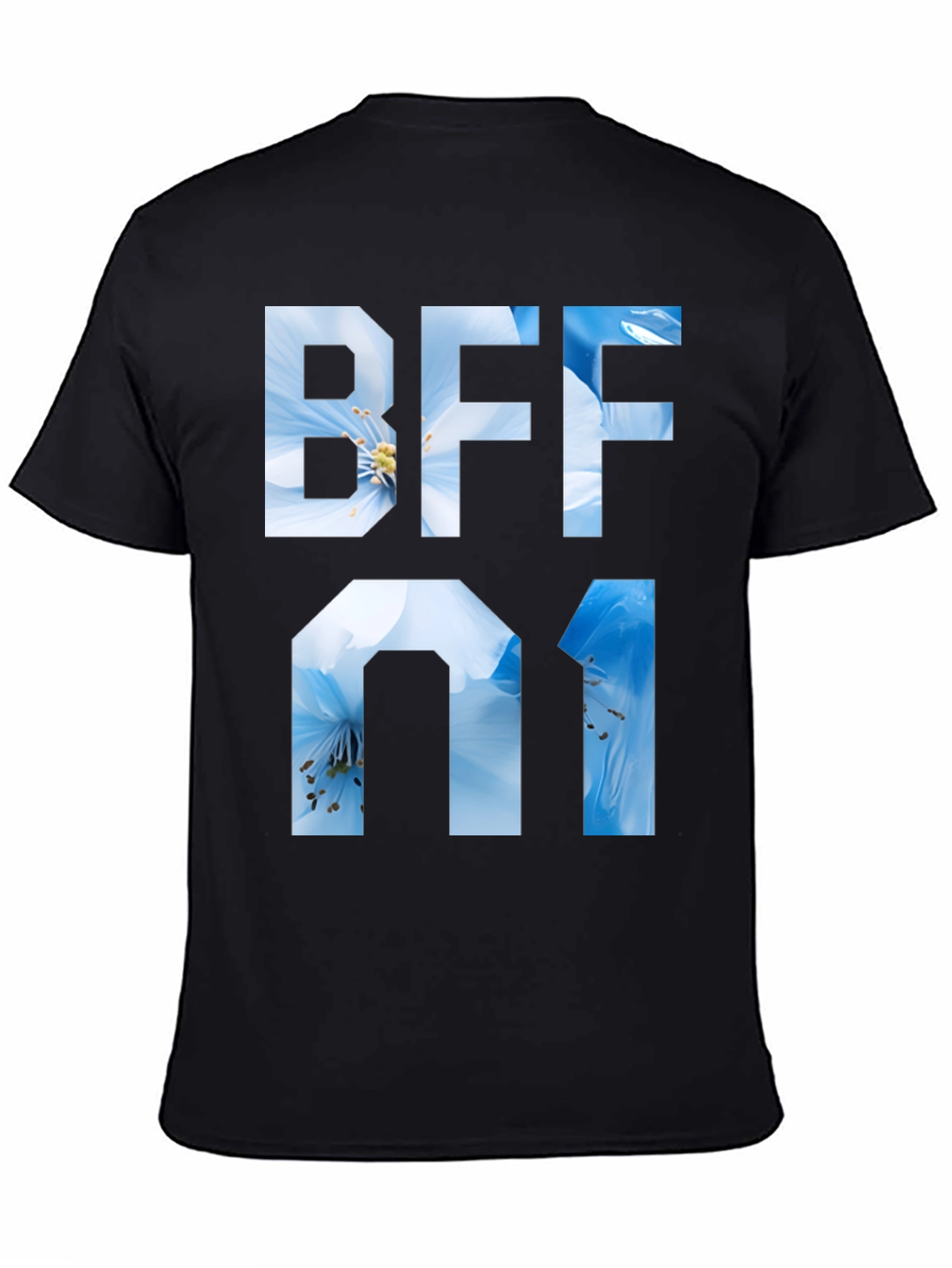 BFF 01 Floral Graphic Tee - Black