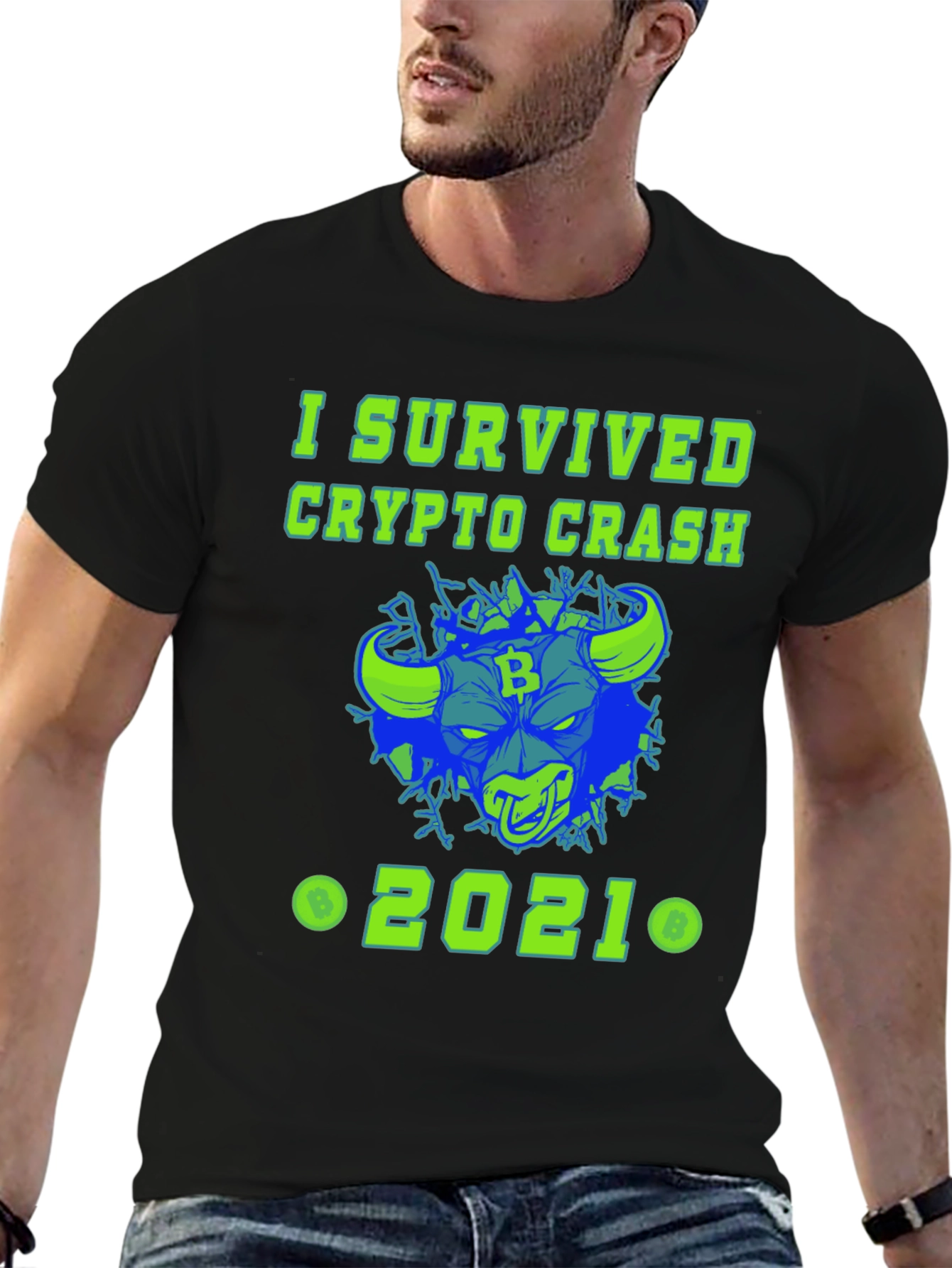 I Survived Crypto Crash 2021 Graphic Tee
