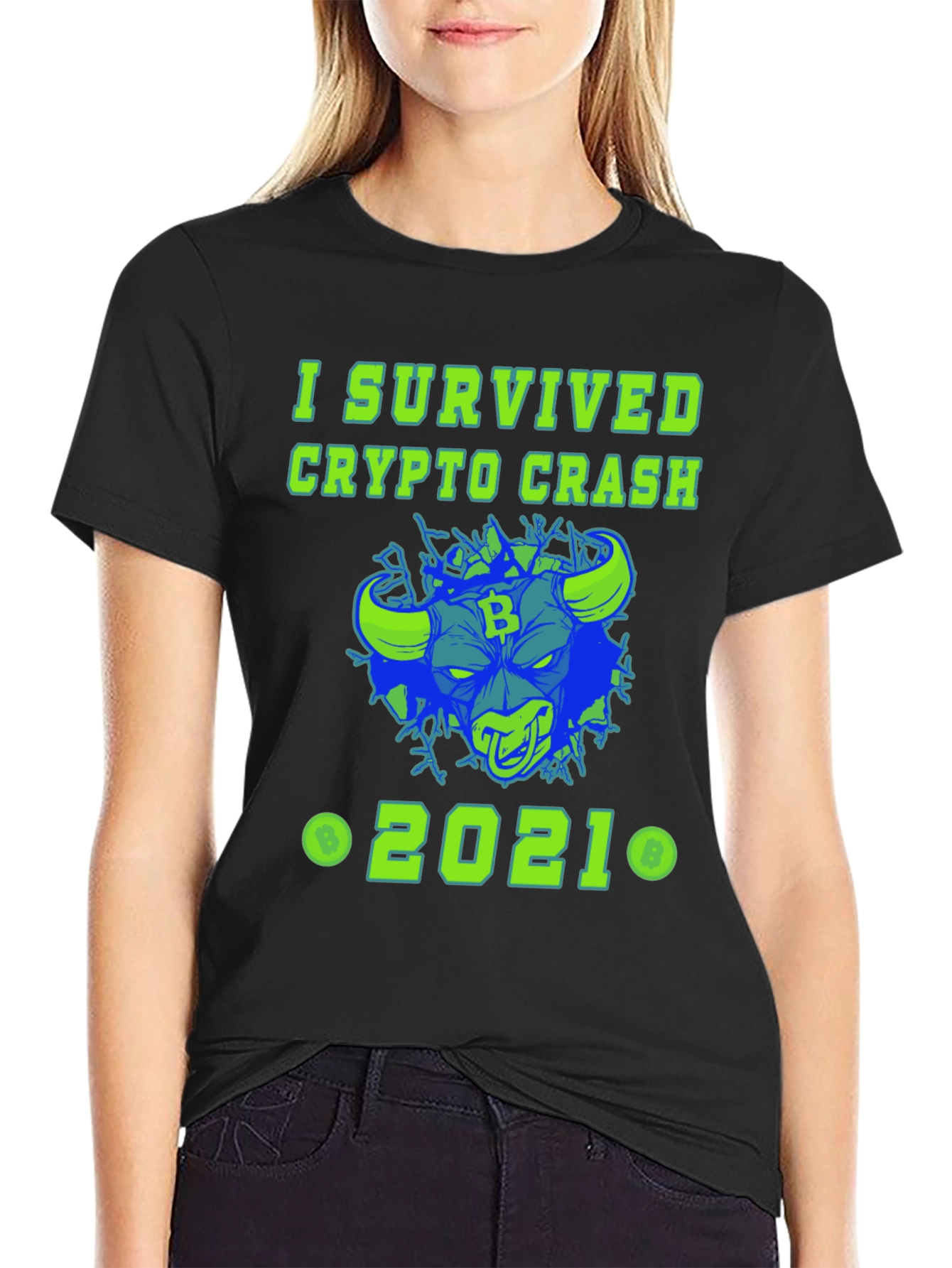 I Survived Crypto Crash 2021 Graphic Tee