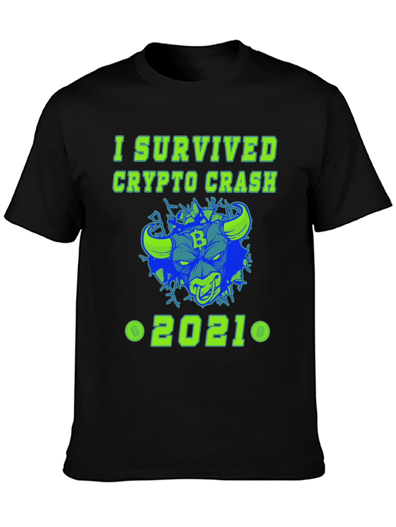 I Survived Crypto Crash 2021 Graphic Tee