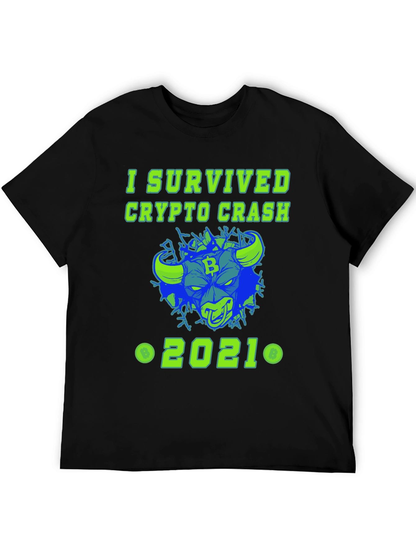 I Survived Crypto Crash 2021 Graphic Tee
