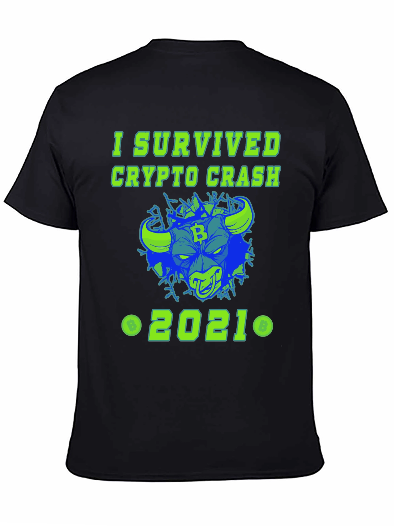 I Survived Crypto Crash 2021 Graphic Tee