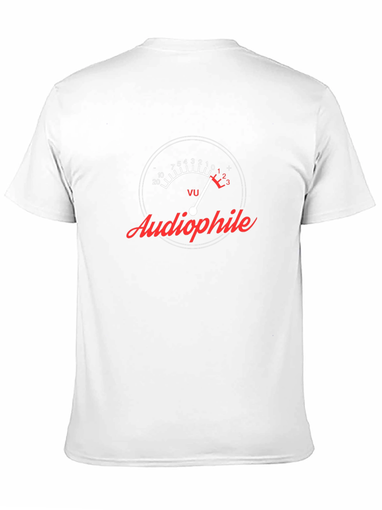 Audiophile VU Meter Graphic Tee - Black Cotton T-Shirt