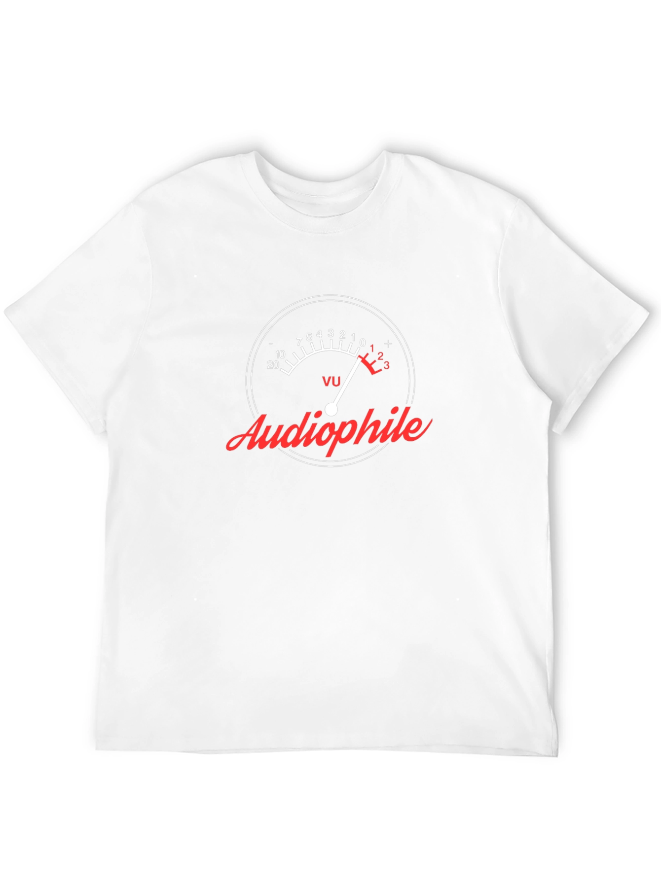 Audiophile VU Meter Graphic Tee - Black Cotton T-Shirt