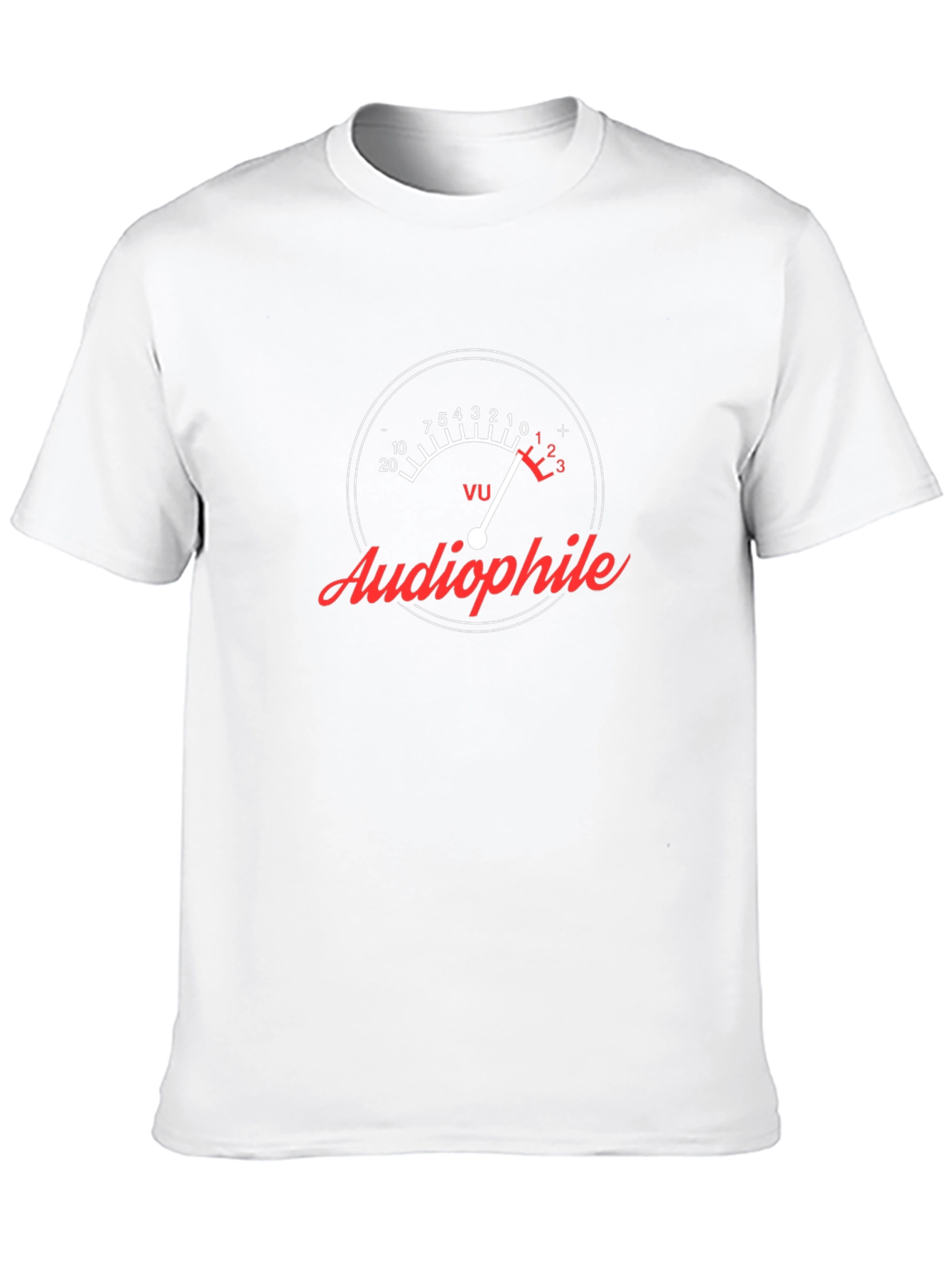 Audiophile VU Meter Graphic Tee - Black Cotton T-Shirt