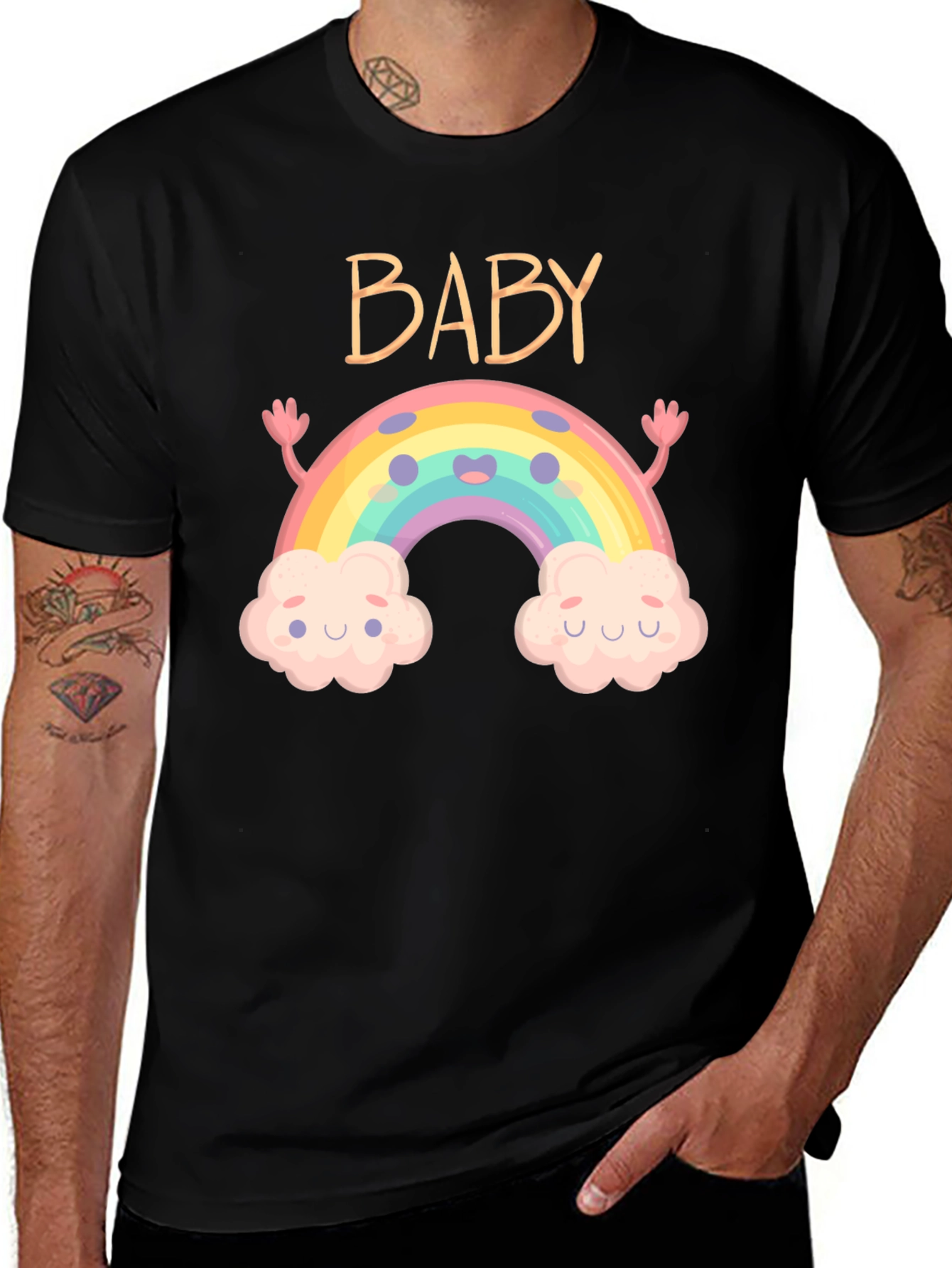 Baby Rainbow Graphic Tee - Cute & Comfy