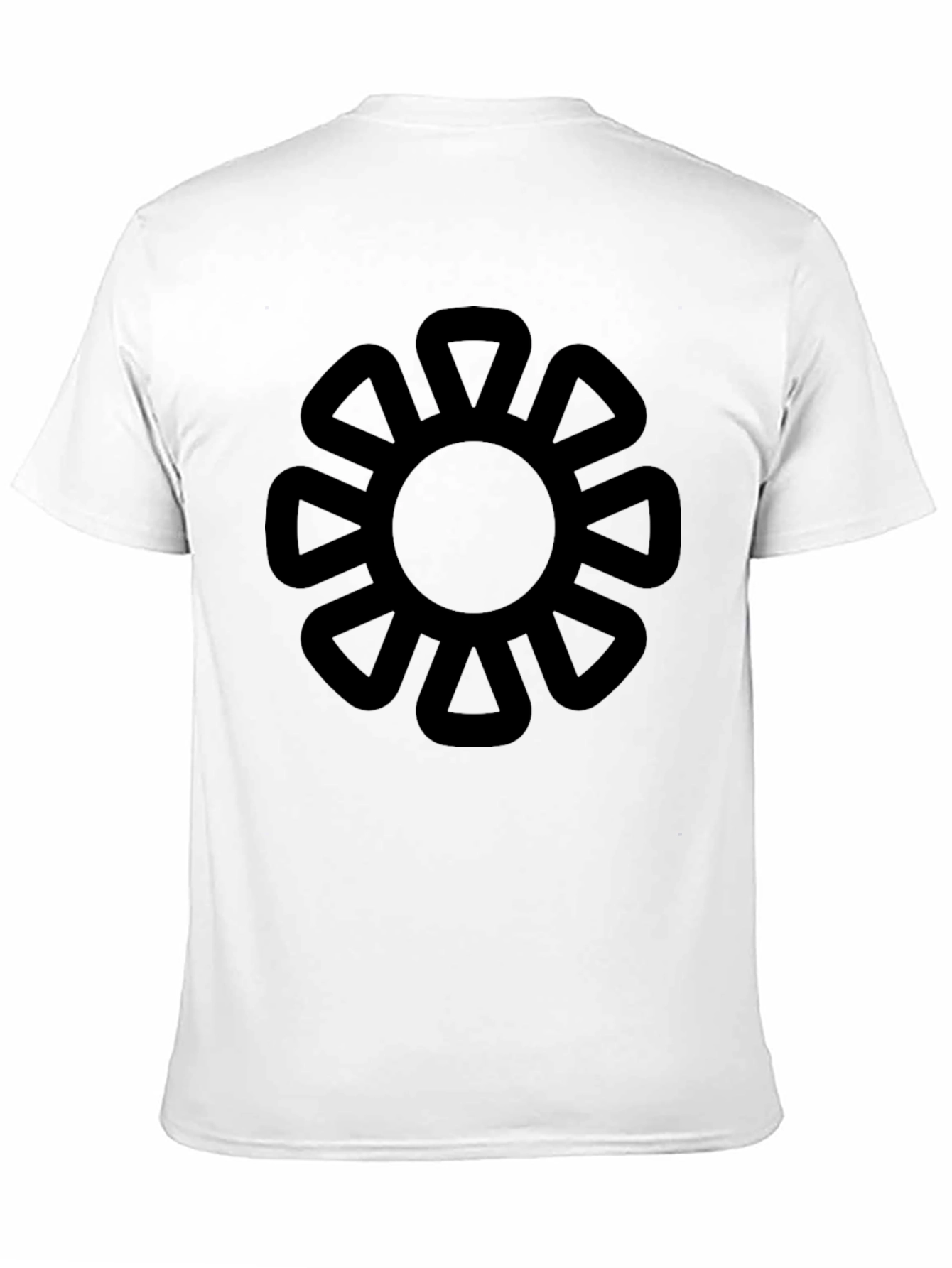 Adinkra Symbol Graphic Tee - Black Cotton T-Shirt