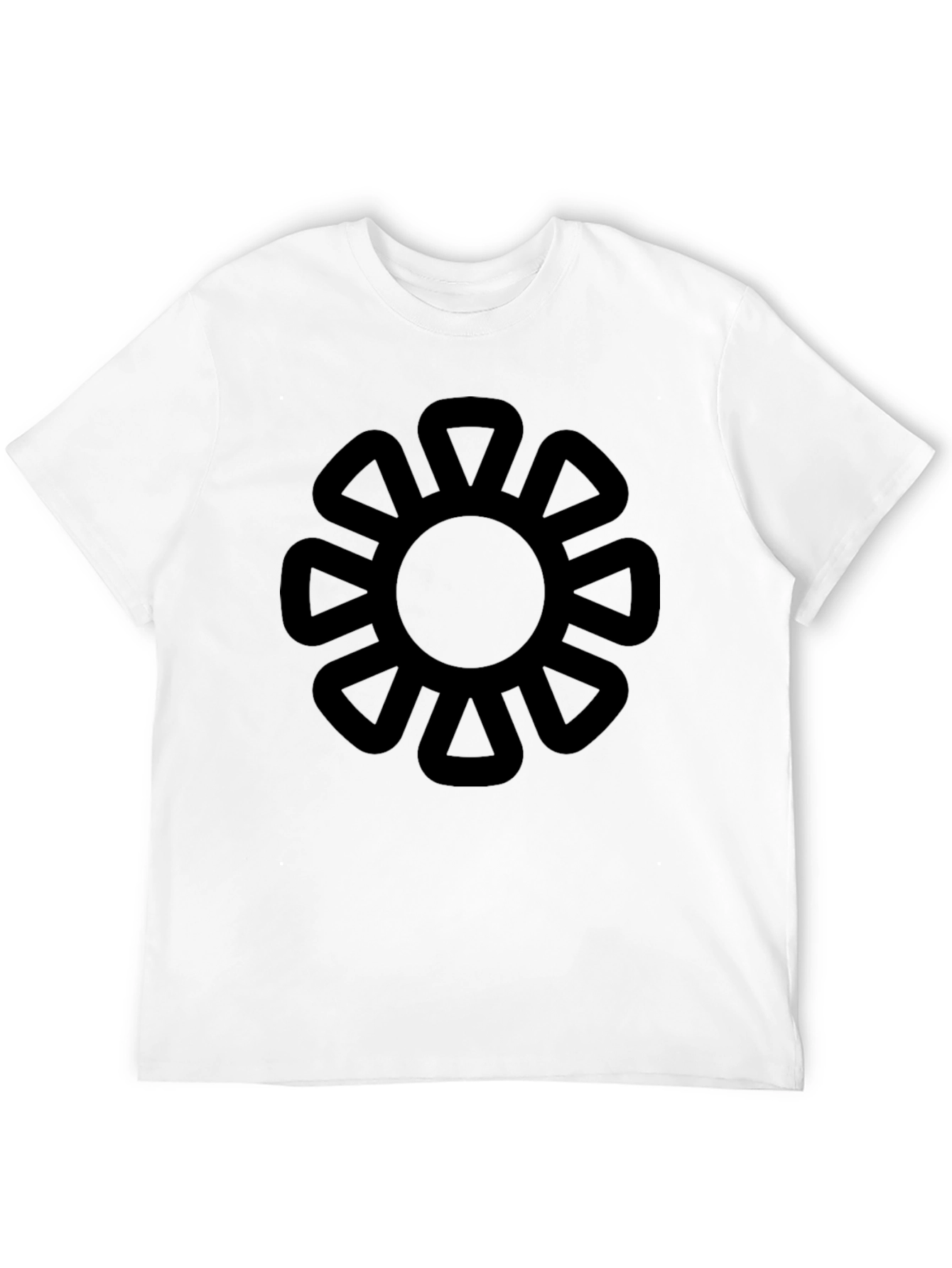 Adinkra Symbol Graphic Tee - Black Cotton T-Shirt